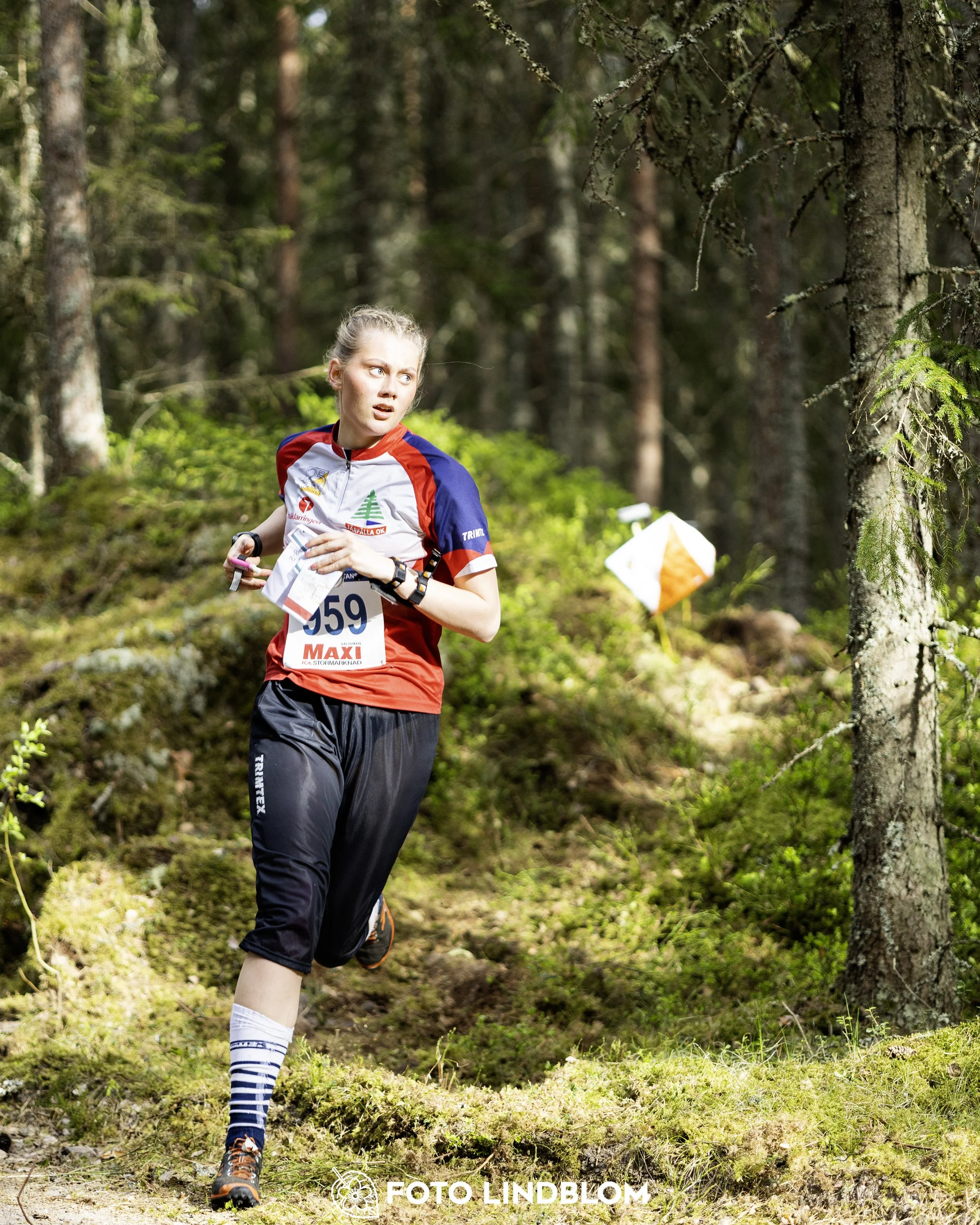 A picture from the Swedish national championship in middle distance orienteering and Swedish league race