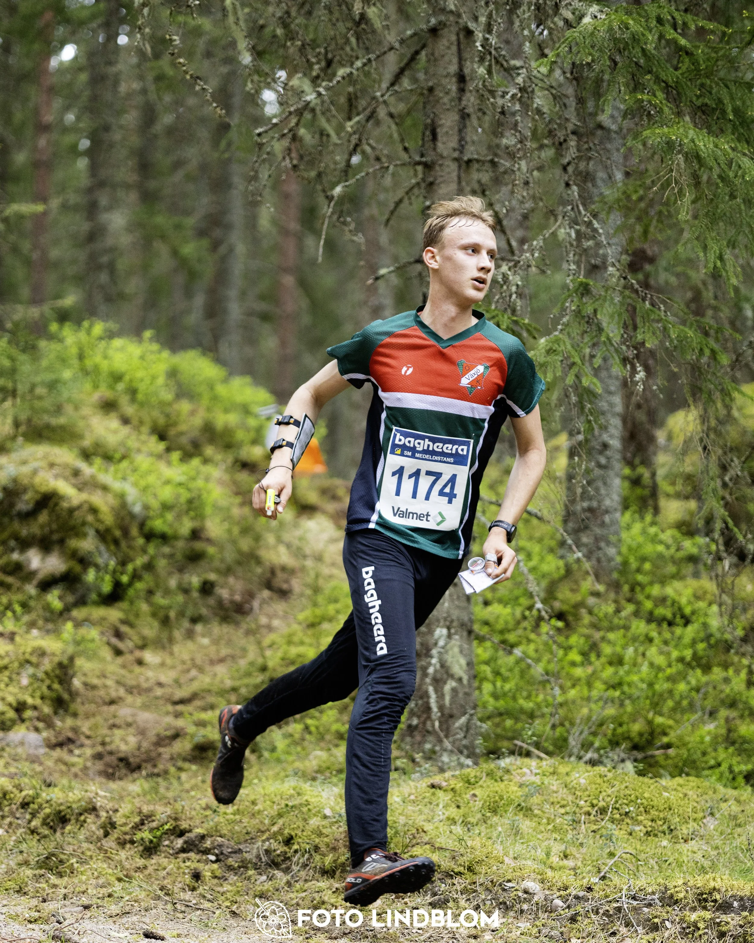 A picture from the Swedish national championship in middle distance orienteering and Swedish league race