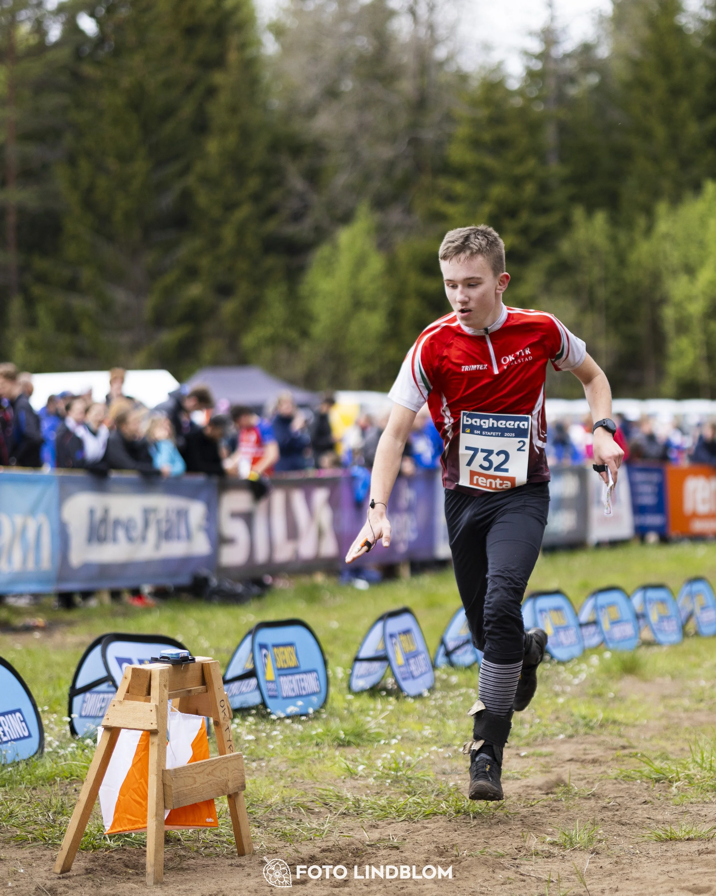 A picture from the Swedish national championship in relay orienteering