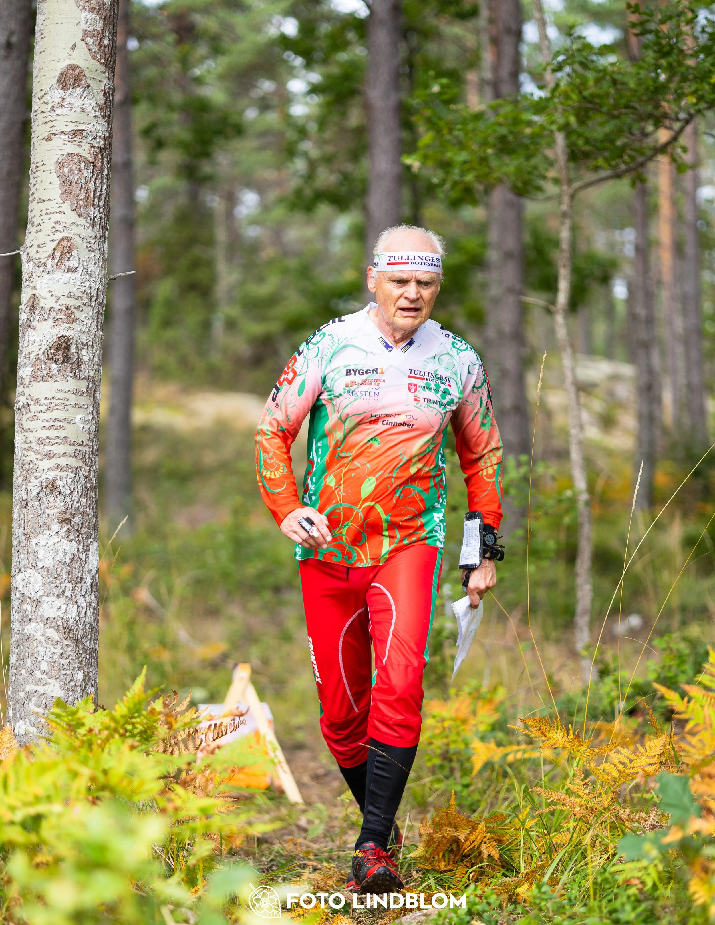 A picture from the Stockholm district championship in middle distance orienteering taken by Foto Lindblom