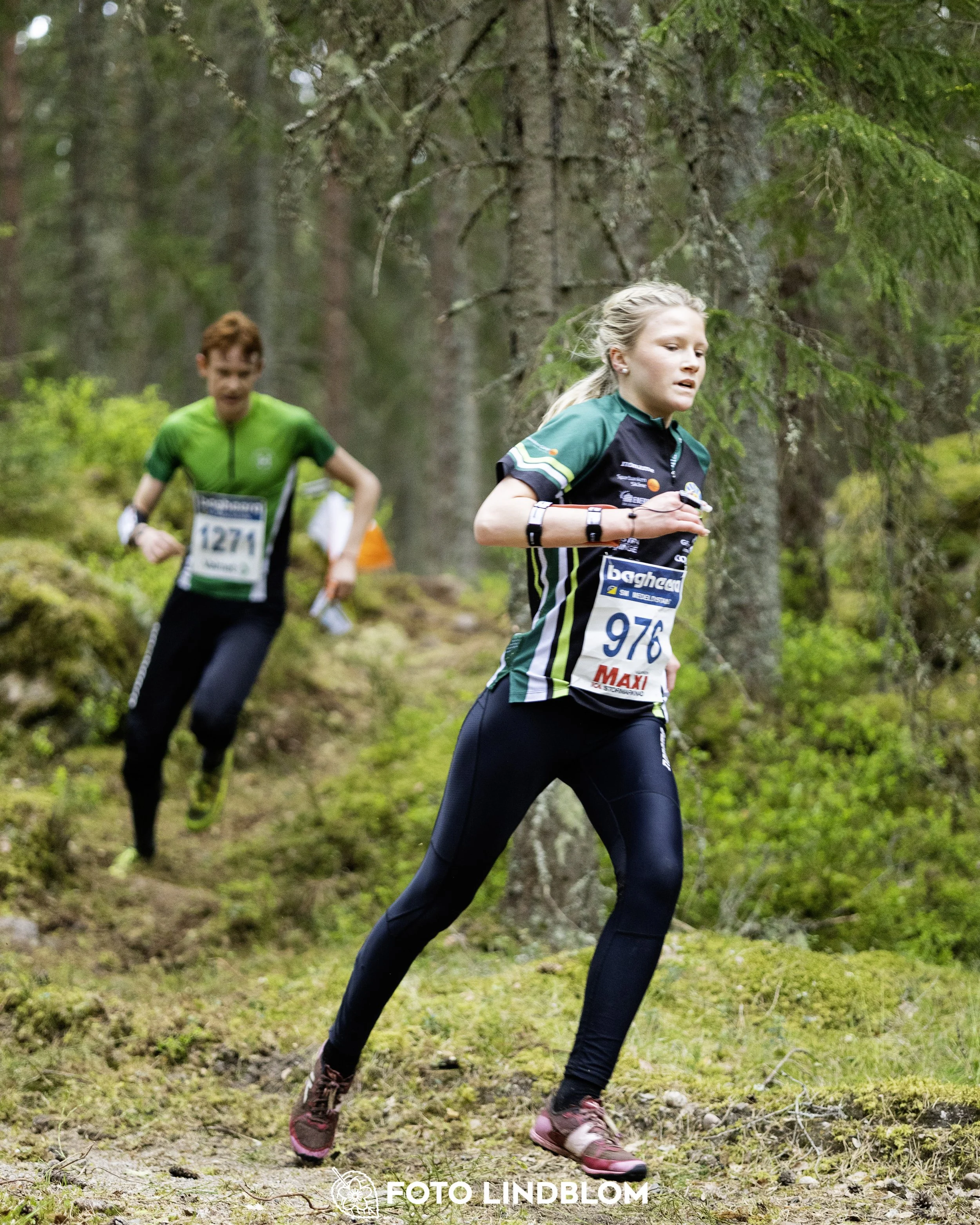 A picture from the Swedish national championship in middle distance orienteering and Swedish league race