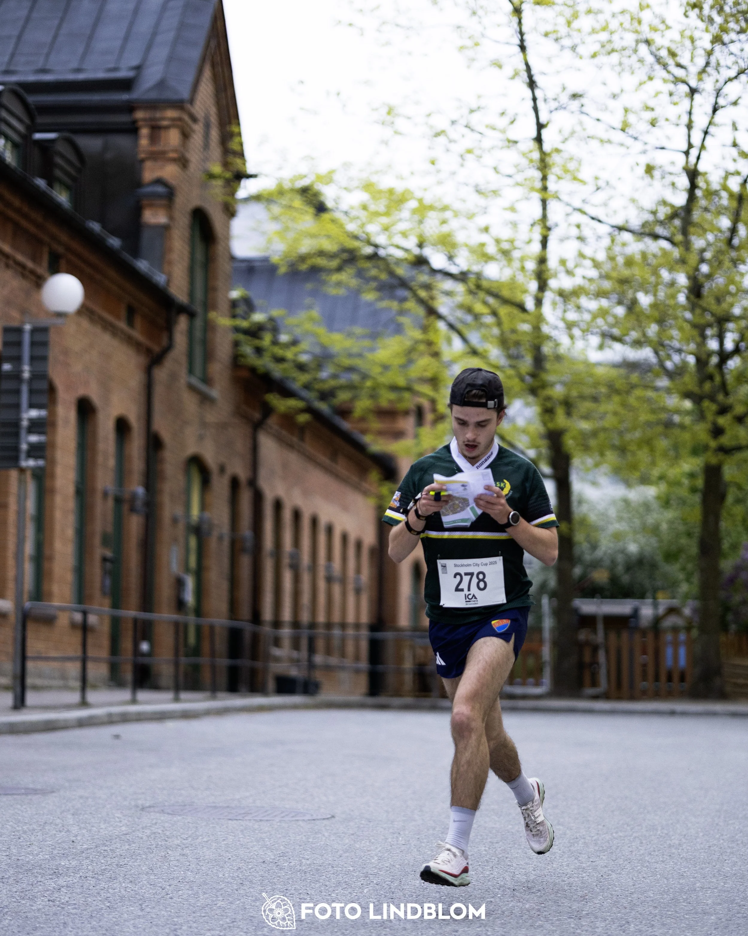 A picture from the secund stage of the Stockholm City Cup sprint orienteering competition