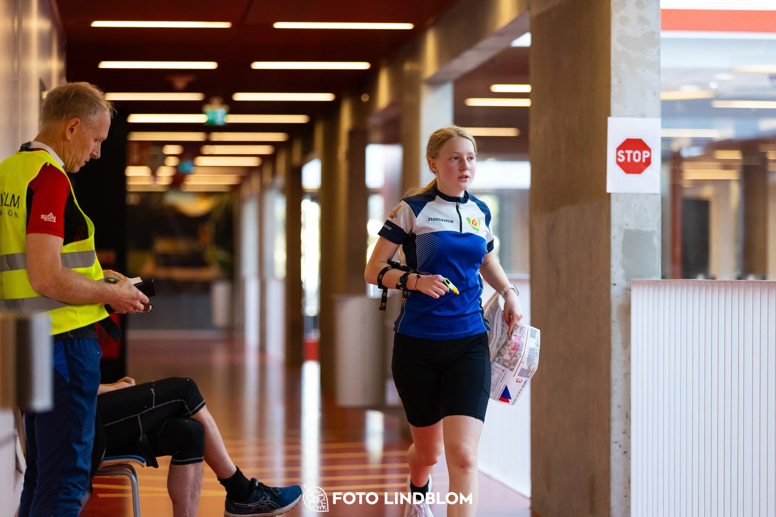 A picture from the indoor orienteering event TMOK Indoor taken by Foto Lindblom