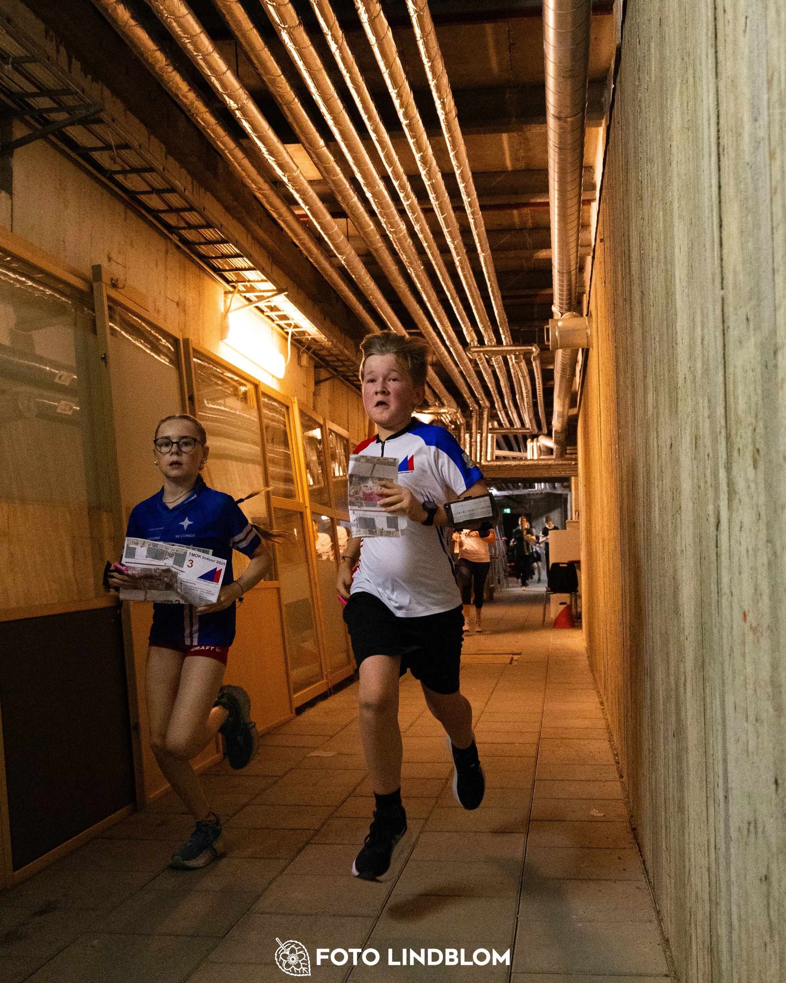 A picture from the indoor orienteering event TMOK Indoor taken by Foto Lindblom