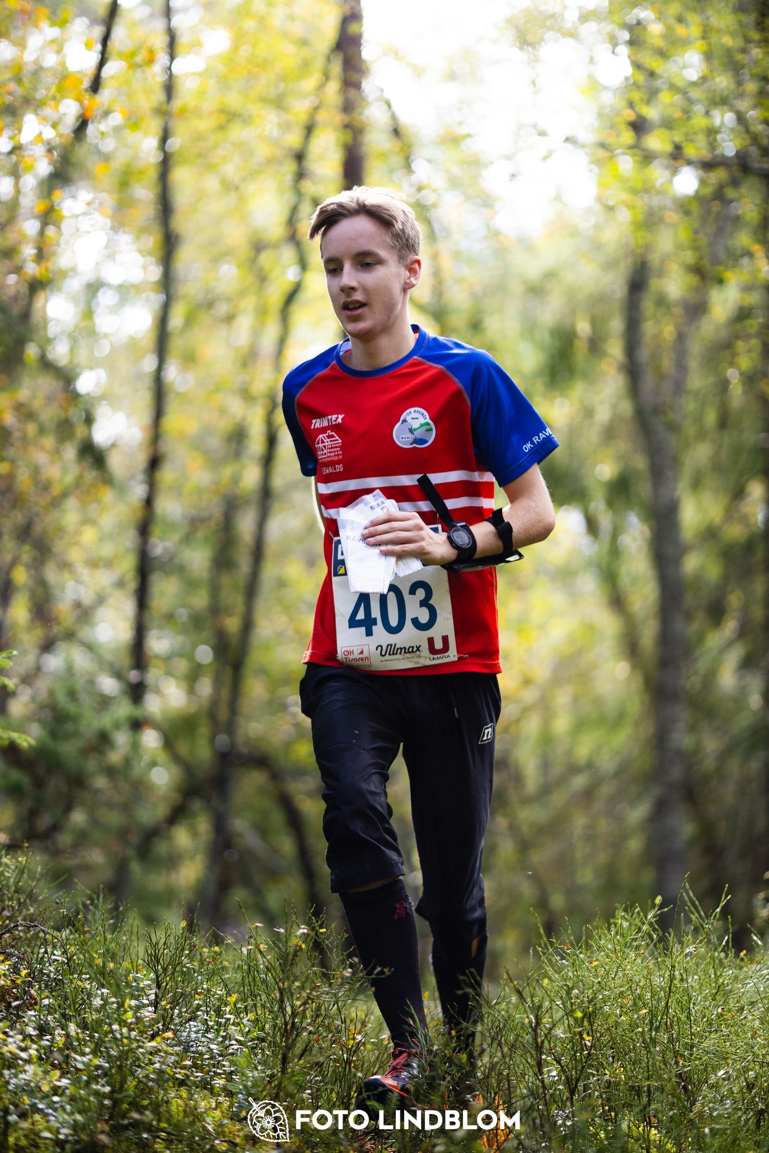 A picture from the Swedish national championship in long distance orienteering and Swedish league race taken by Foto Lindblom