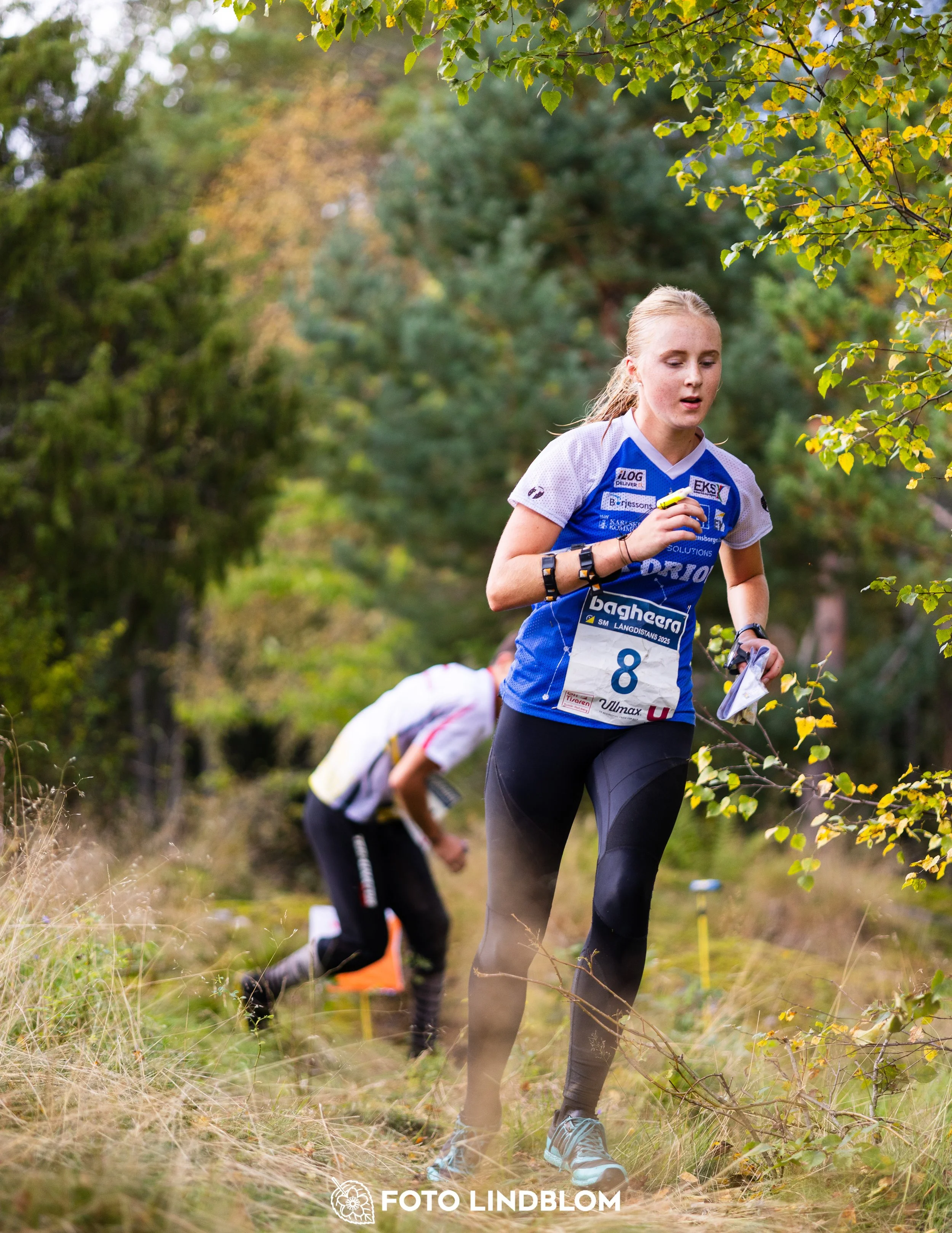 A picture from the Swedish national championship in long distance orienteering and Swedish league race taken by Foto Lindblom