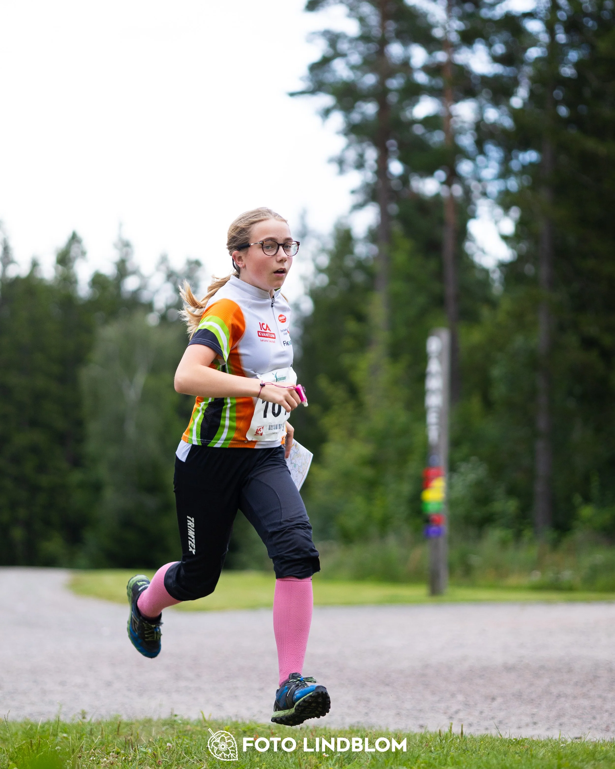 A picture from the youth 10 mila orienteering competition taken by Foto Lindblom