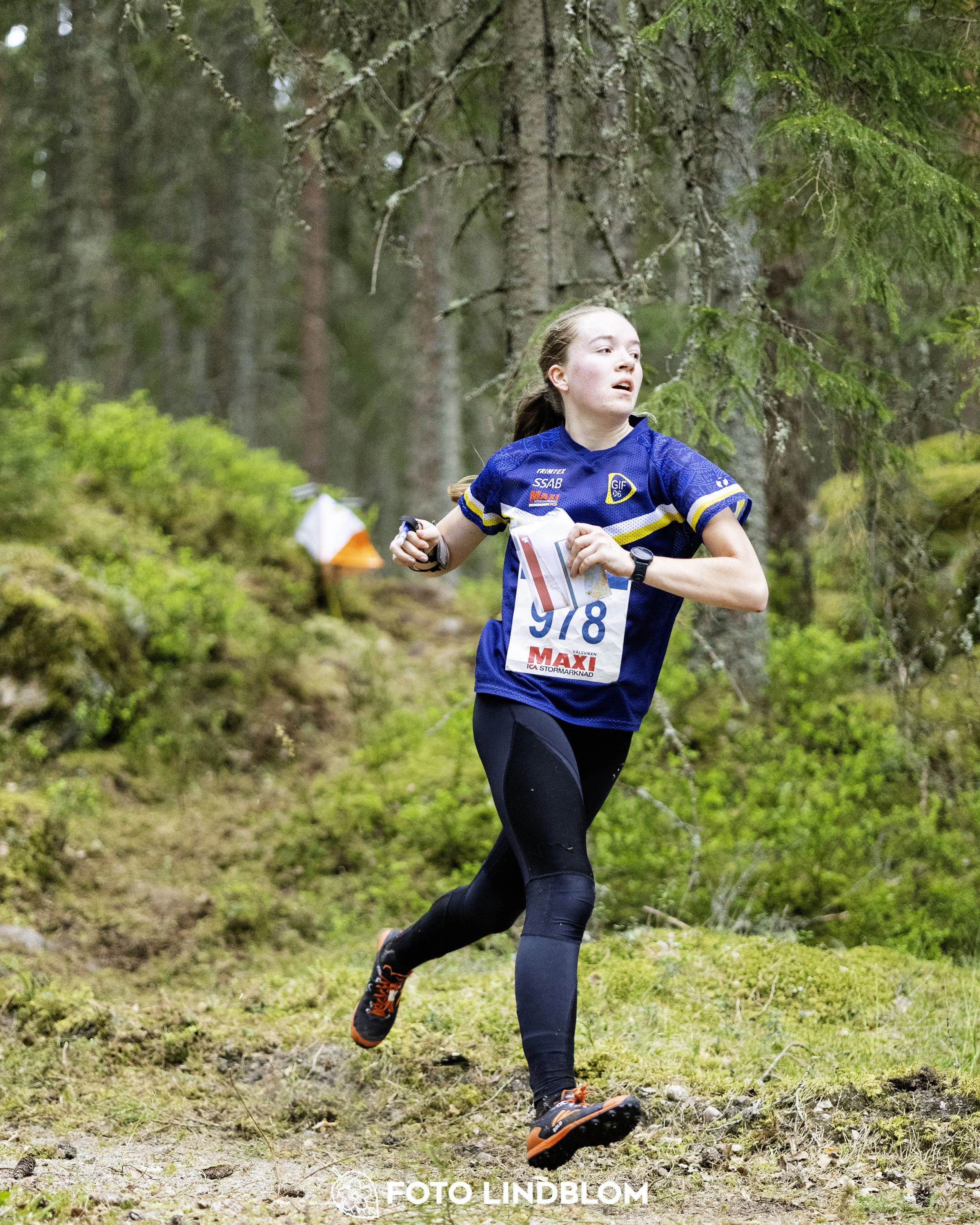A picture from the Swedish national championship in middle distance orienteering and Swedish league race