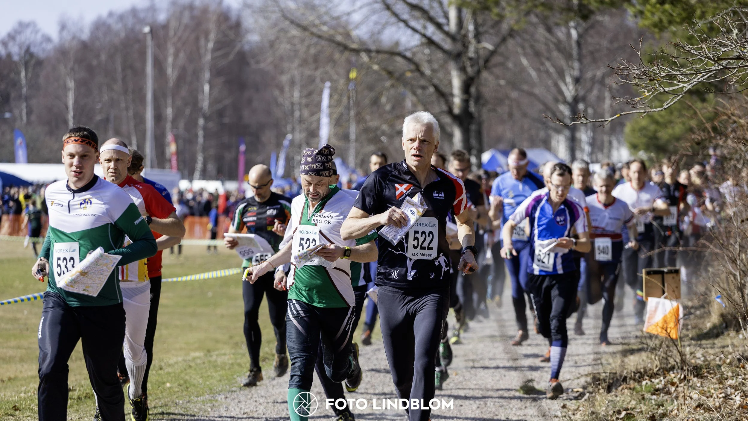 A picture from the orienteering relay competition "Måsen Staffeten"