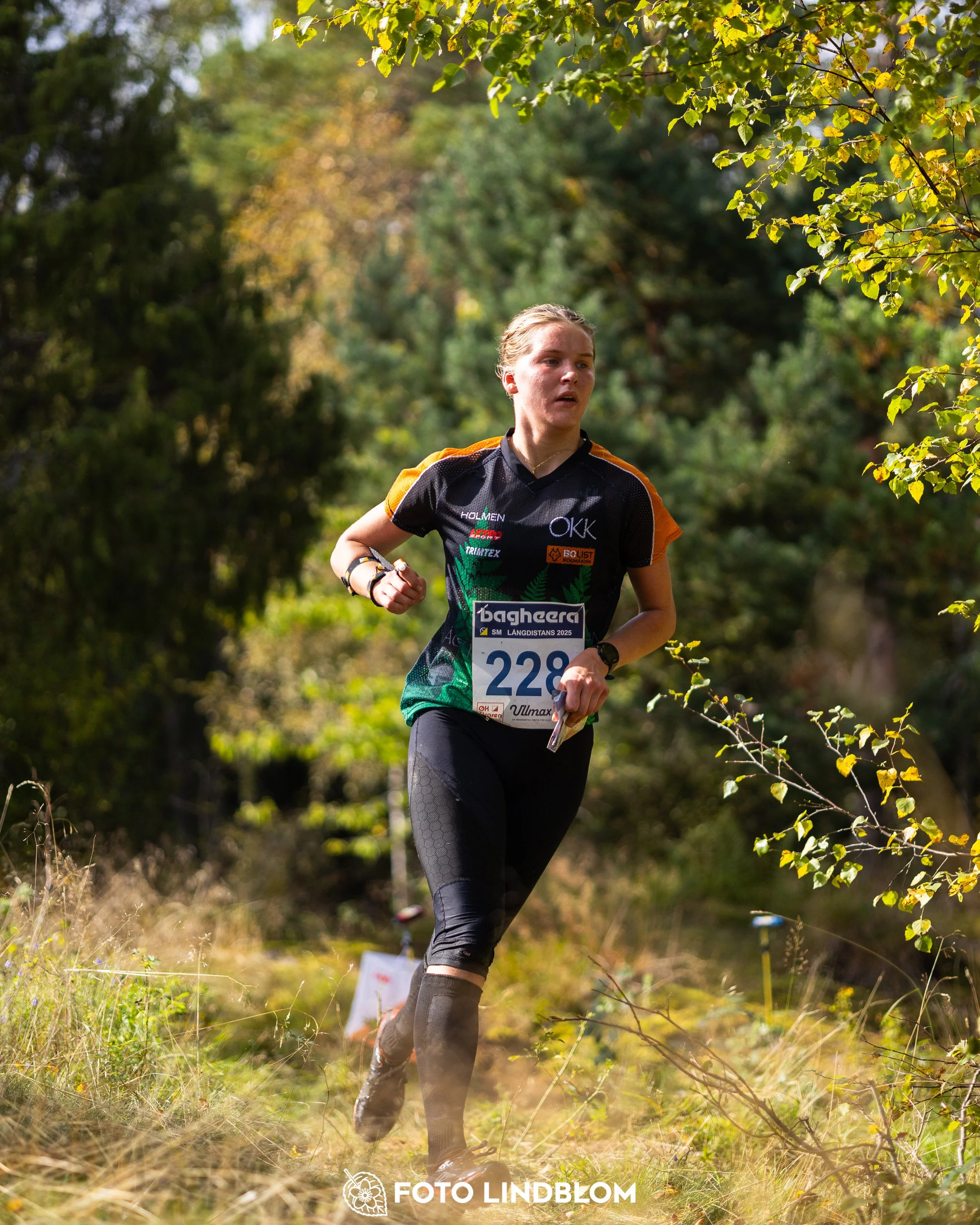 A picture from the Swedish national championship in long distance orienteering and Swedish league race taken by Foto Lindblom