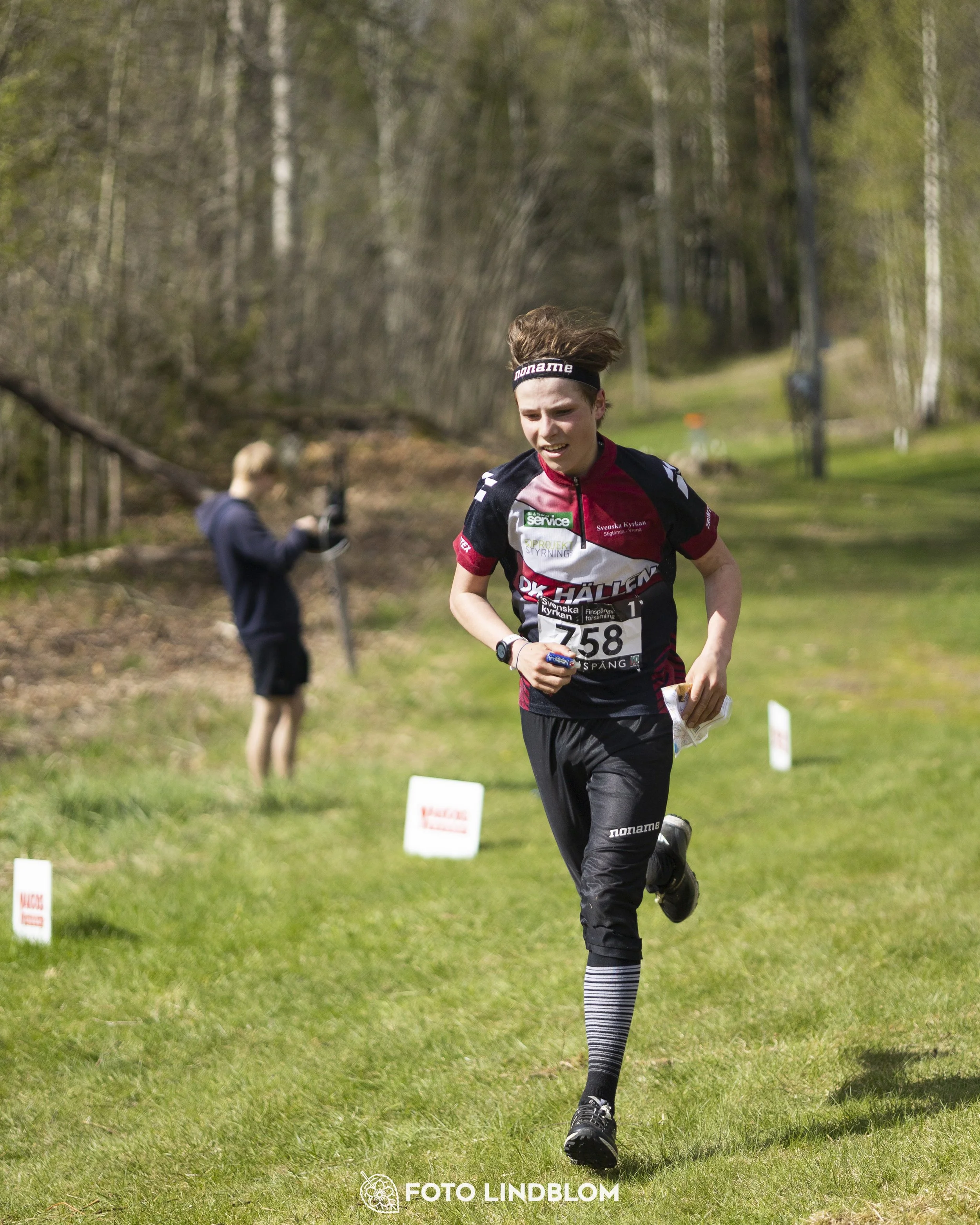 A picture from the youth relay at 10-Mila orienteering competition