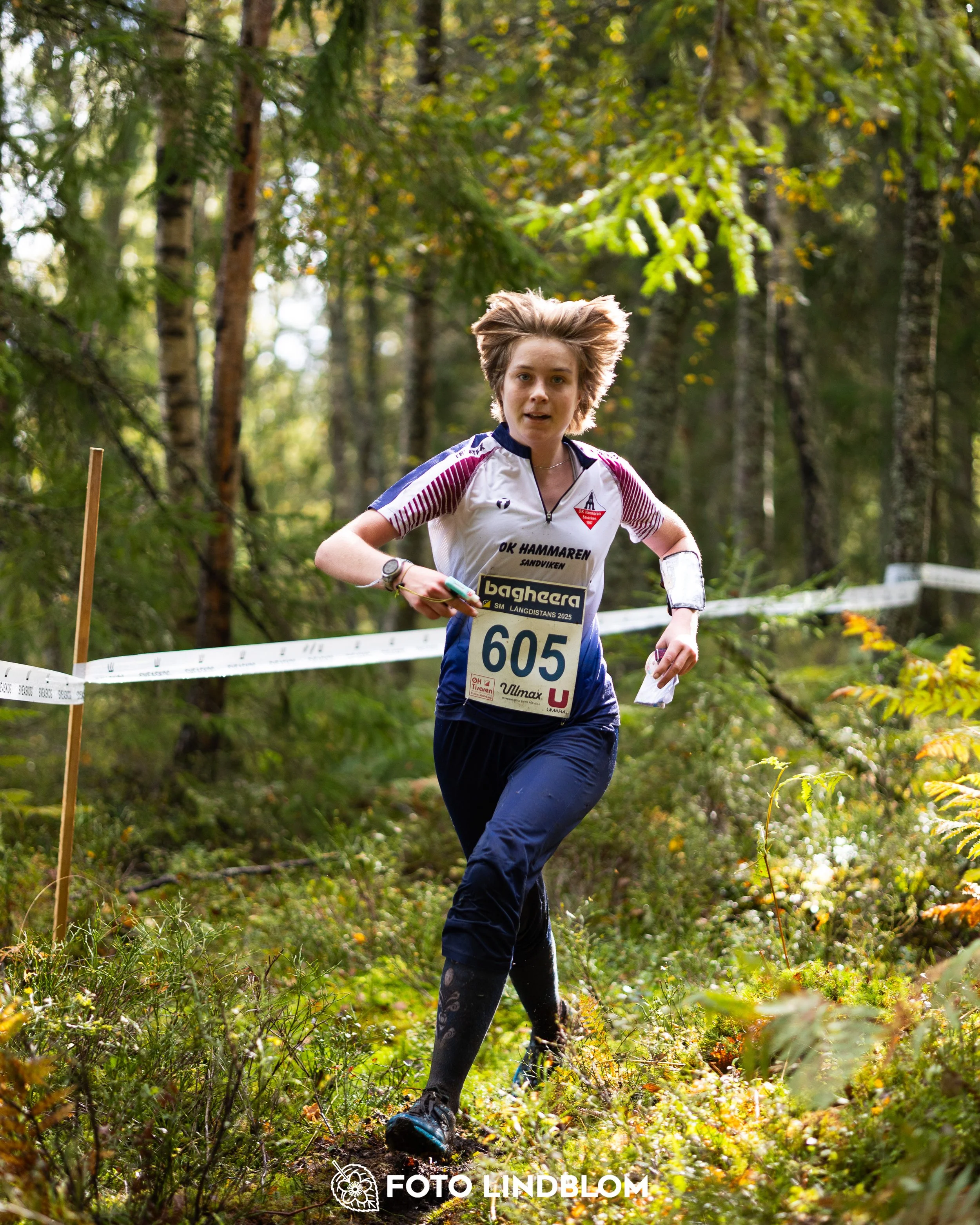 A picture from the Swedish national championship in long distance orienteering and Swedish league race taken by Foto Lindblom