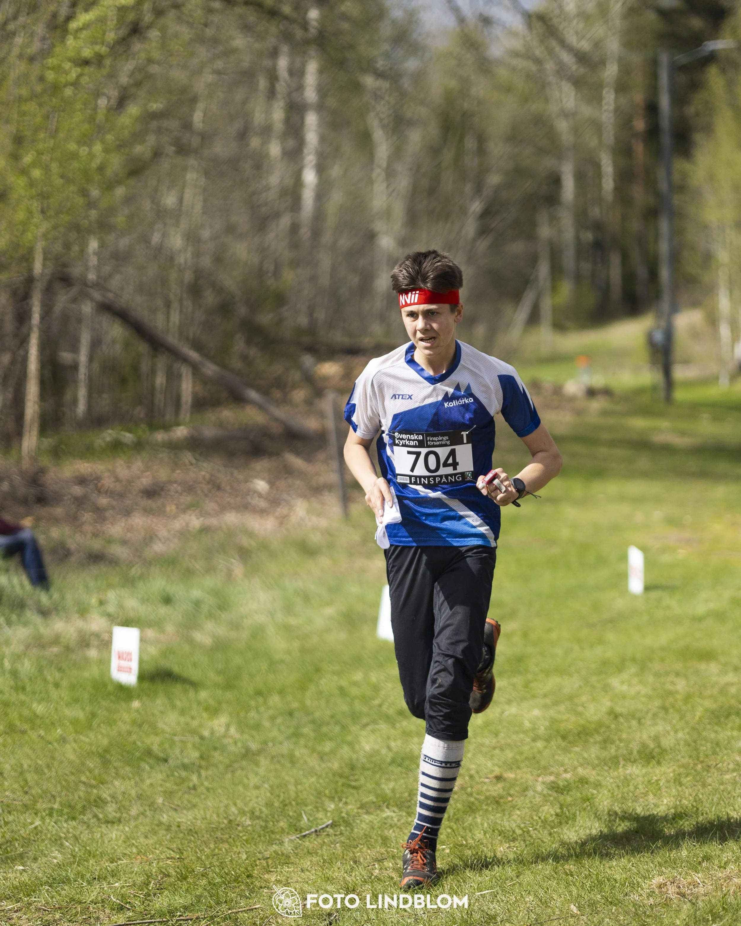 A picture from the youth relay at 10-Mila orienteering competition