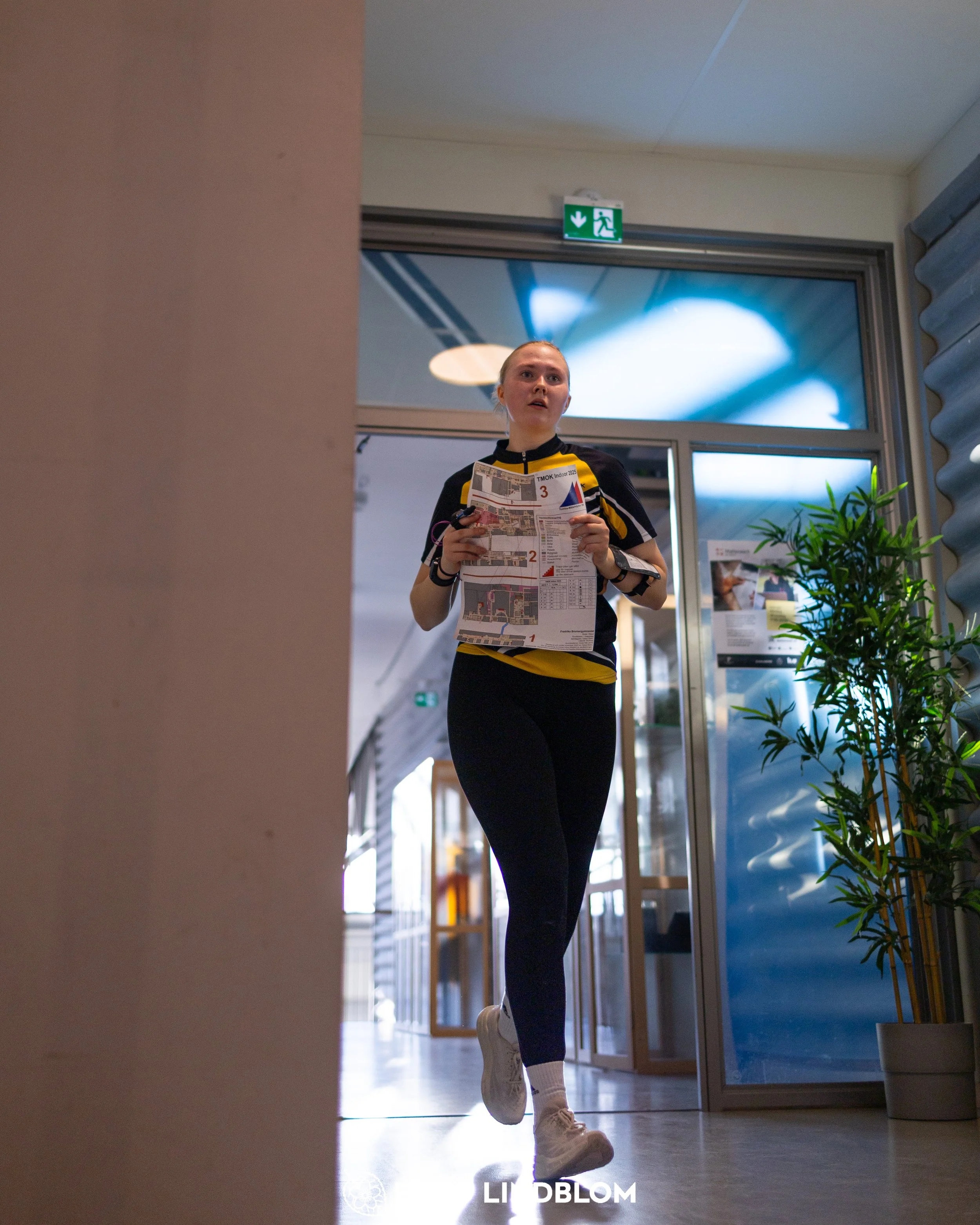 A picture from the indoor orienteering event TMOK Indoor taken by Foto Lindblom