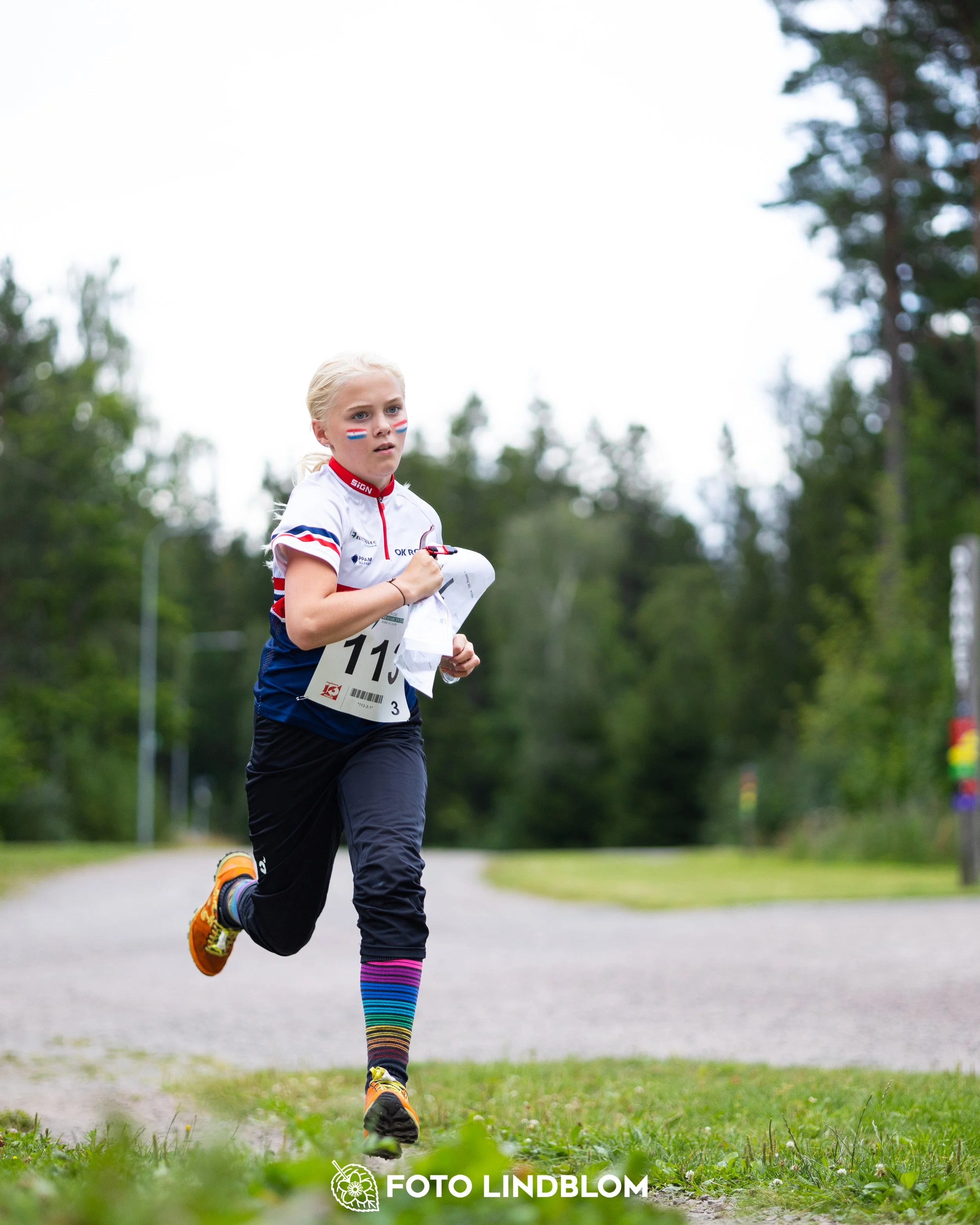 A picture from the youth 10 mila orienteering competition taken by Foto Lindblom
