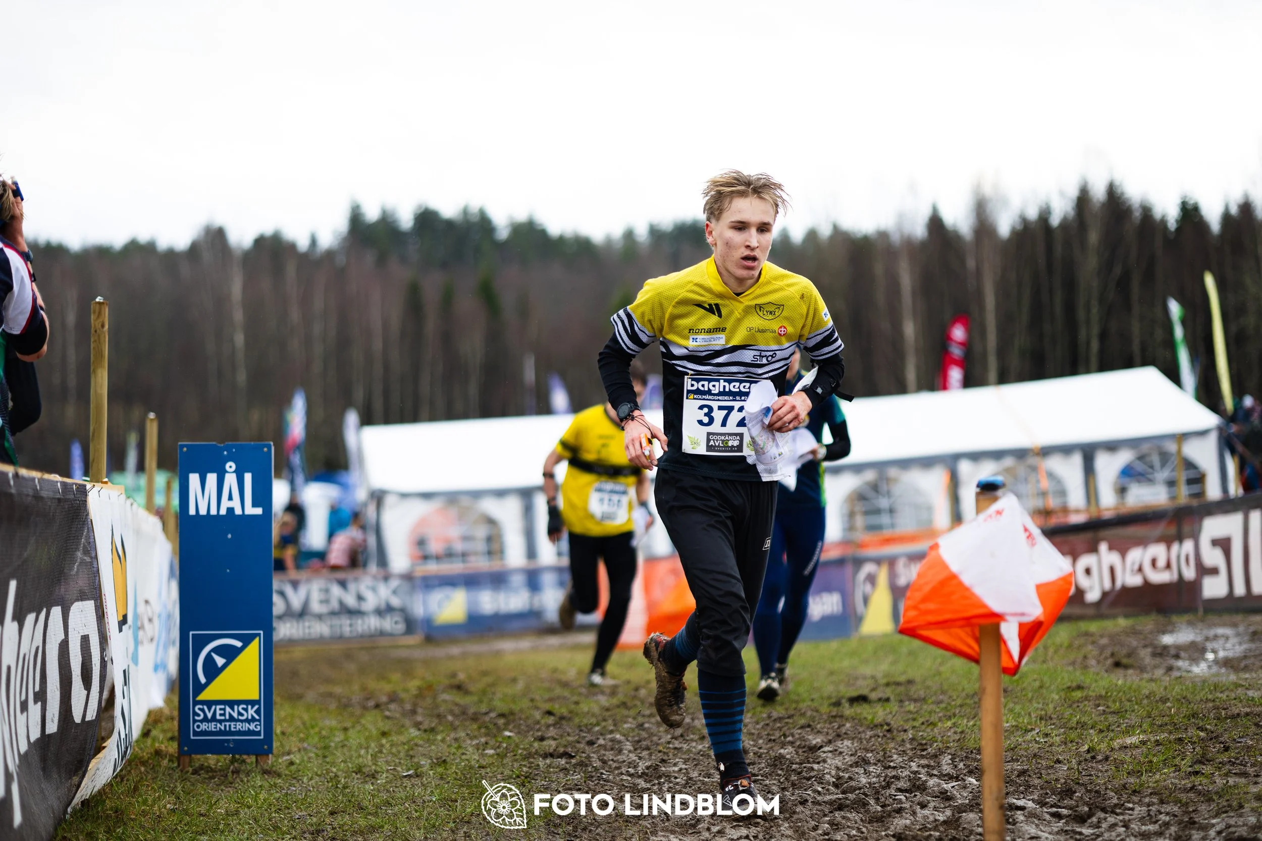 A photo from an orienteering race in Kolmården during the Swedish League spring season 2026, captured by Foto Lindblom.