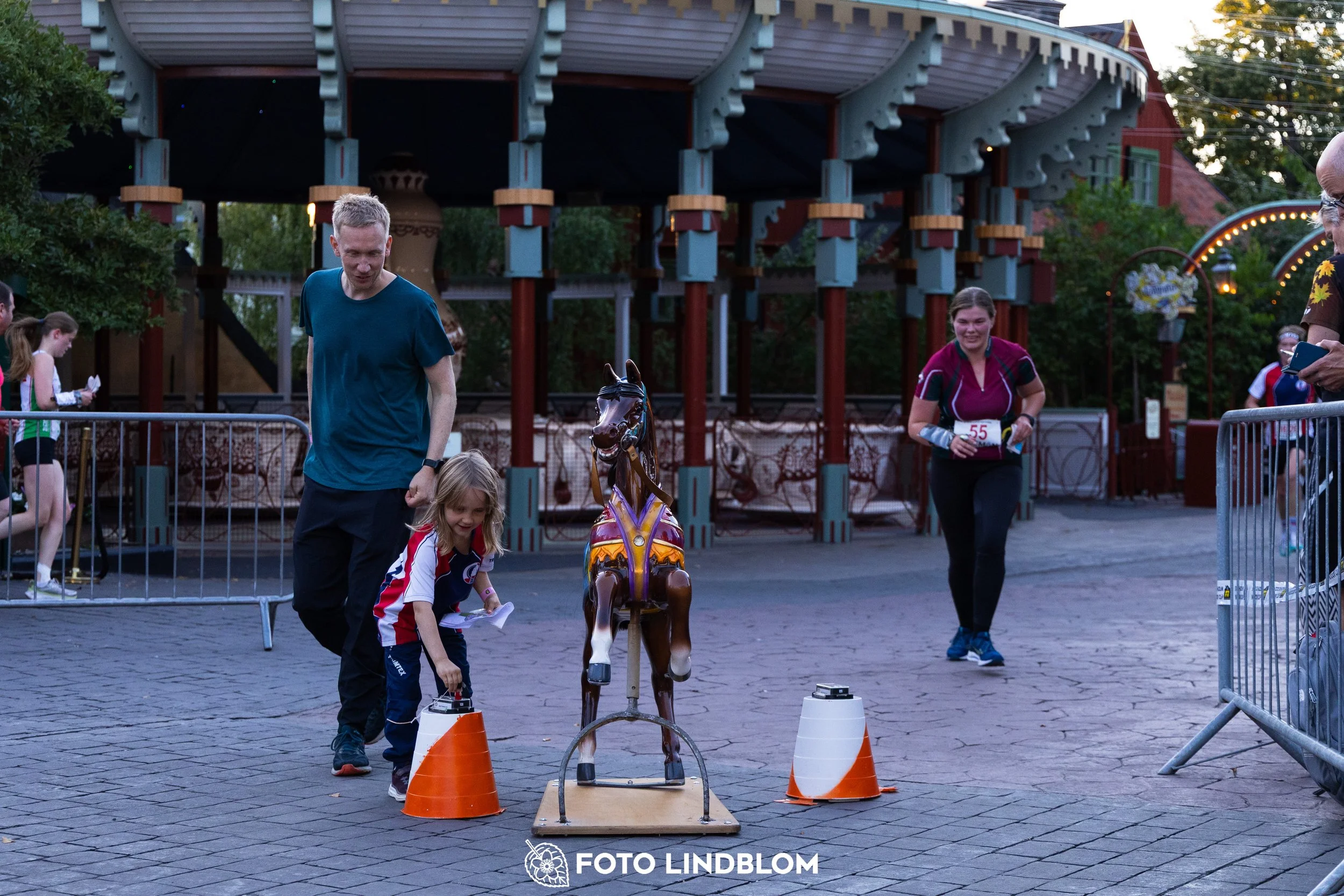 A picture from the orienteering event called Gröna Lund Sprinten taken by Foto Lindblom