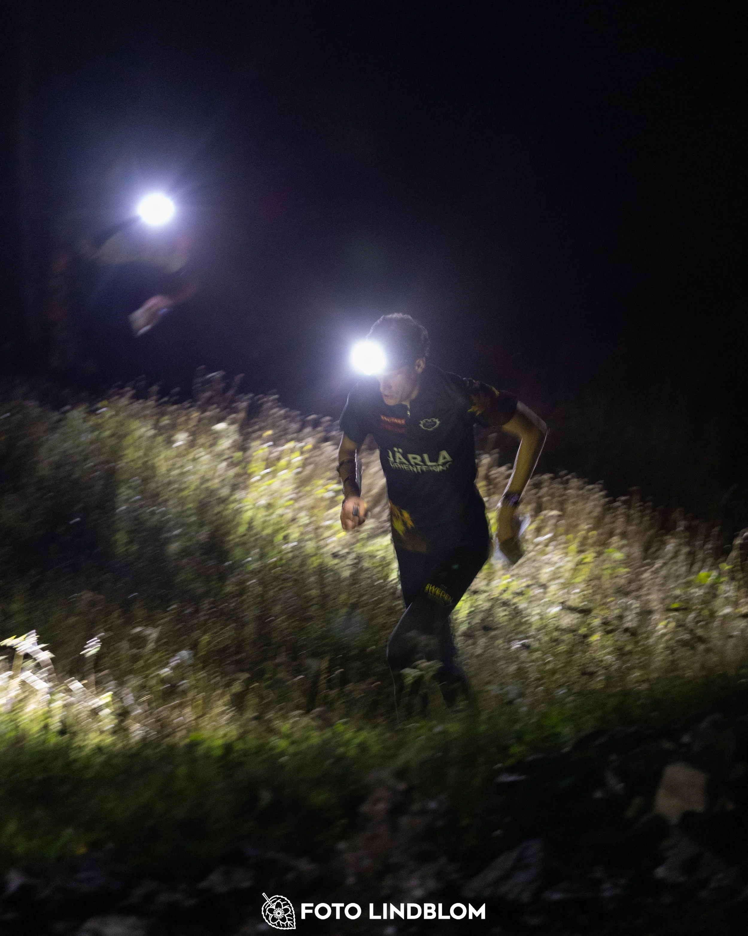 A picture from the Stockholm district championship in night orienteering taken by Foto Lindblom