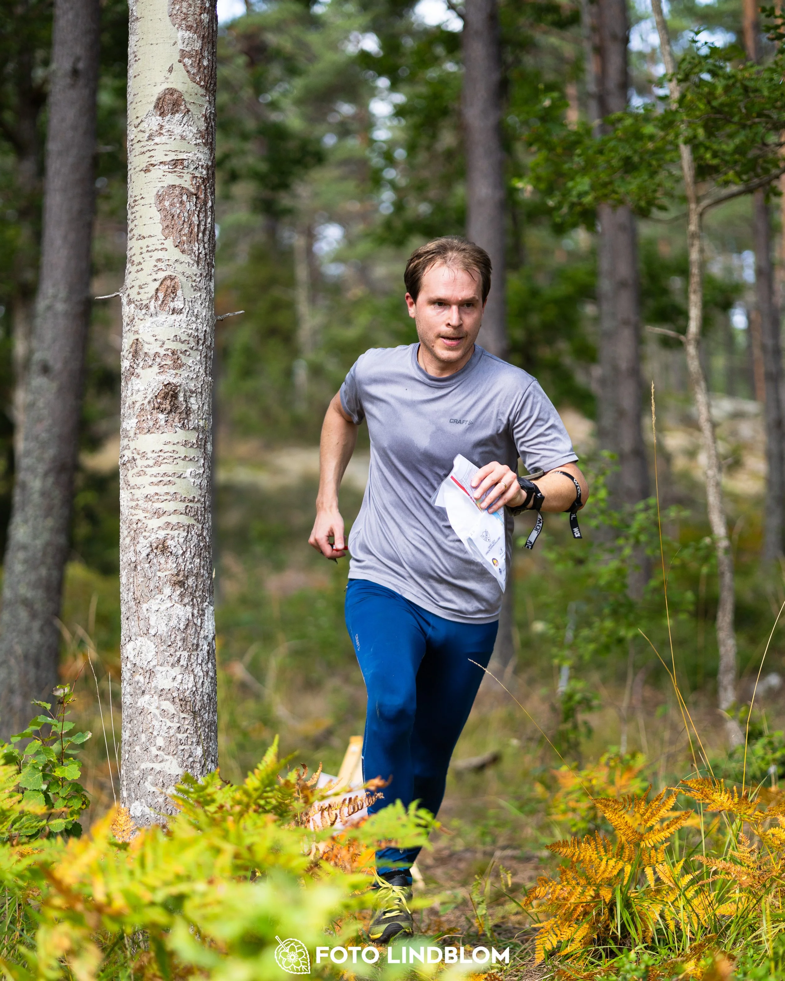 A picture from the Stockholm district championship in middle distance orienteering taken by Foto Lindblom