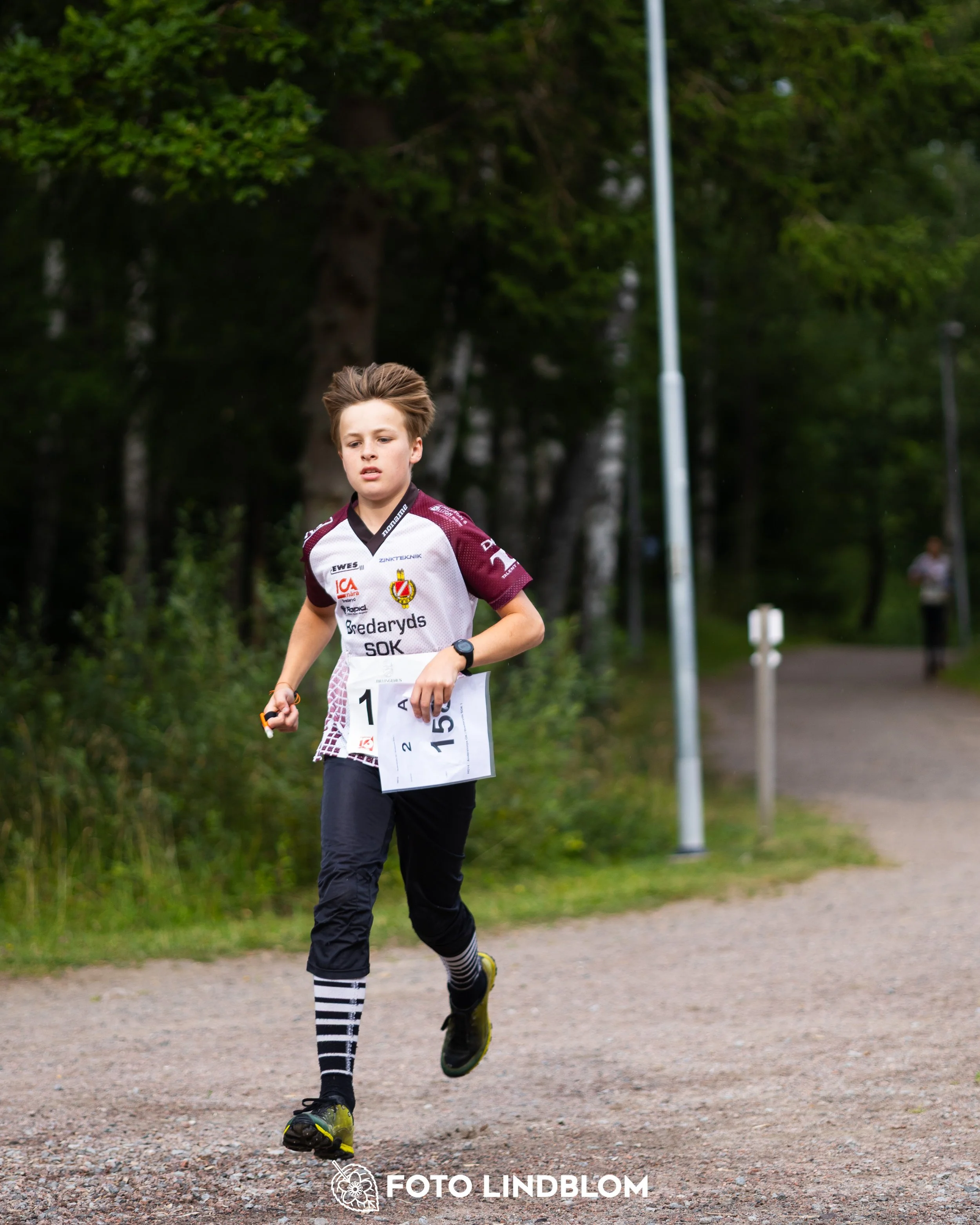 A picture from the youth 10 mila orienteering competition taken by Foto Lindblom