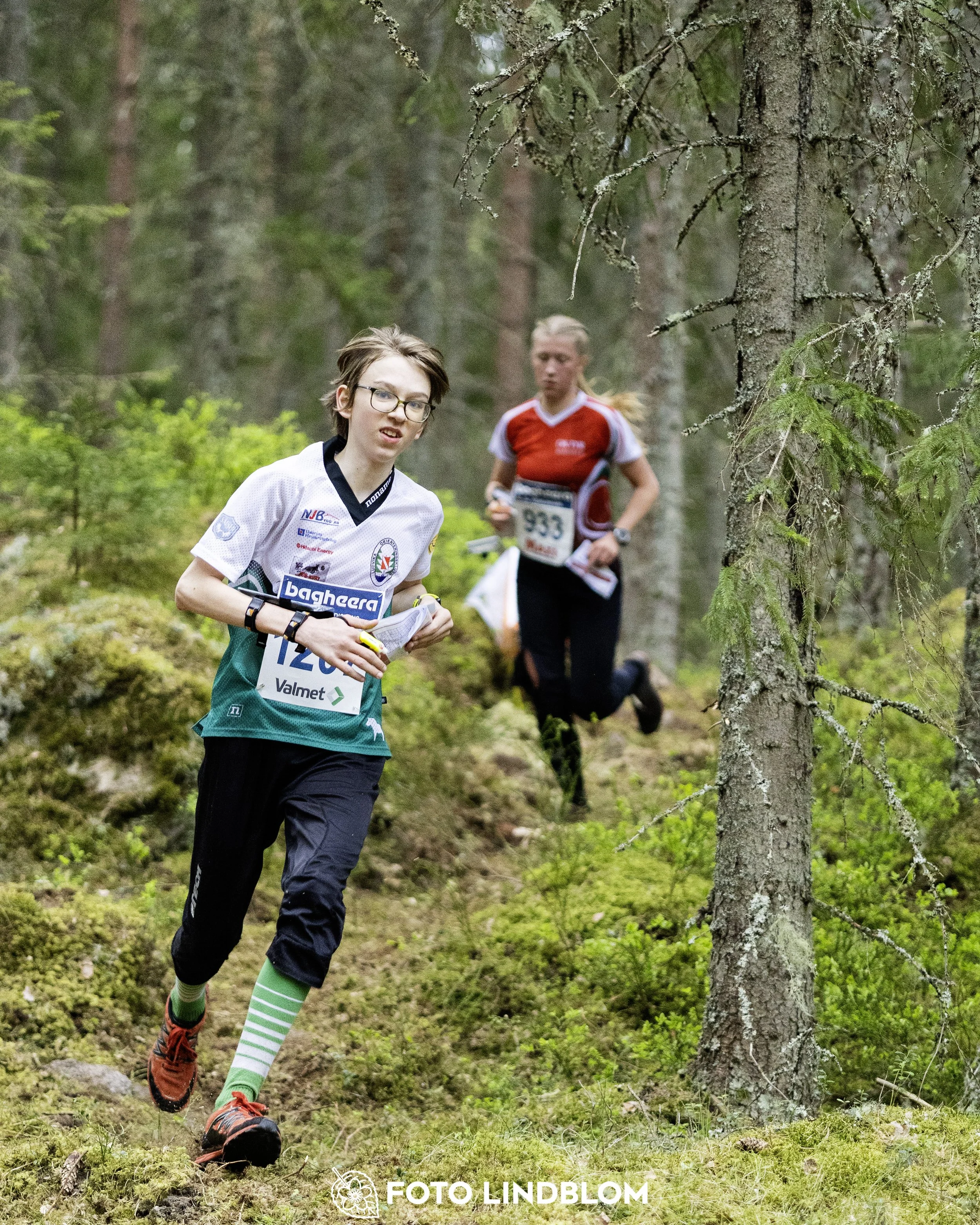 A picture from the Swedish national championship in middle distance orienteering and Swedish league race
