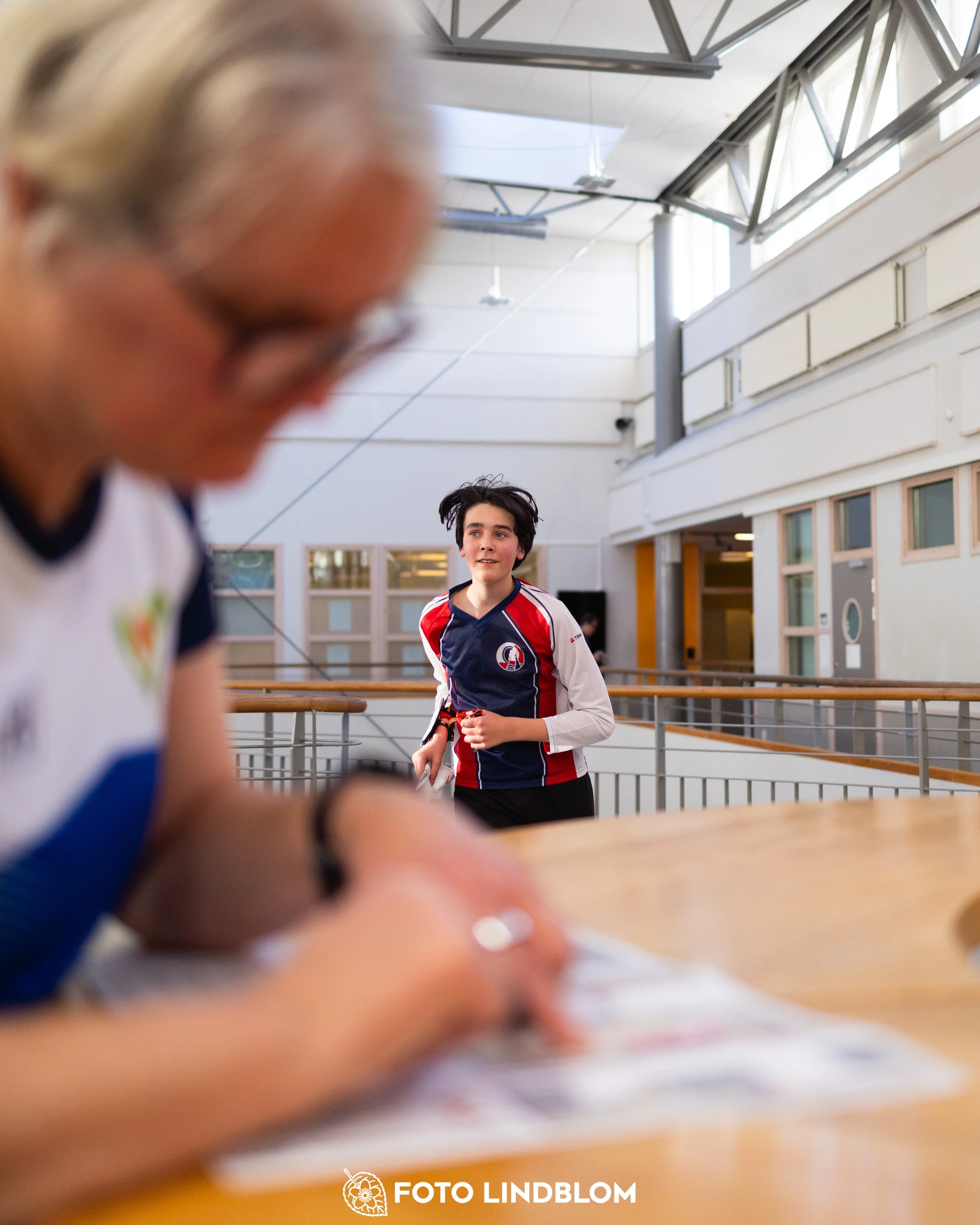 A picture from the indoor orienteering event TMOK Indoor taken by Foto Lindblom