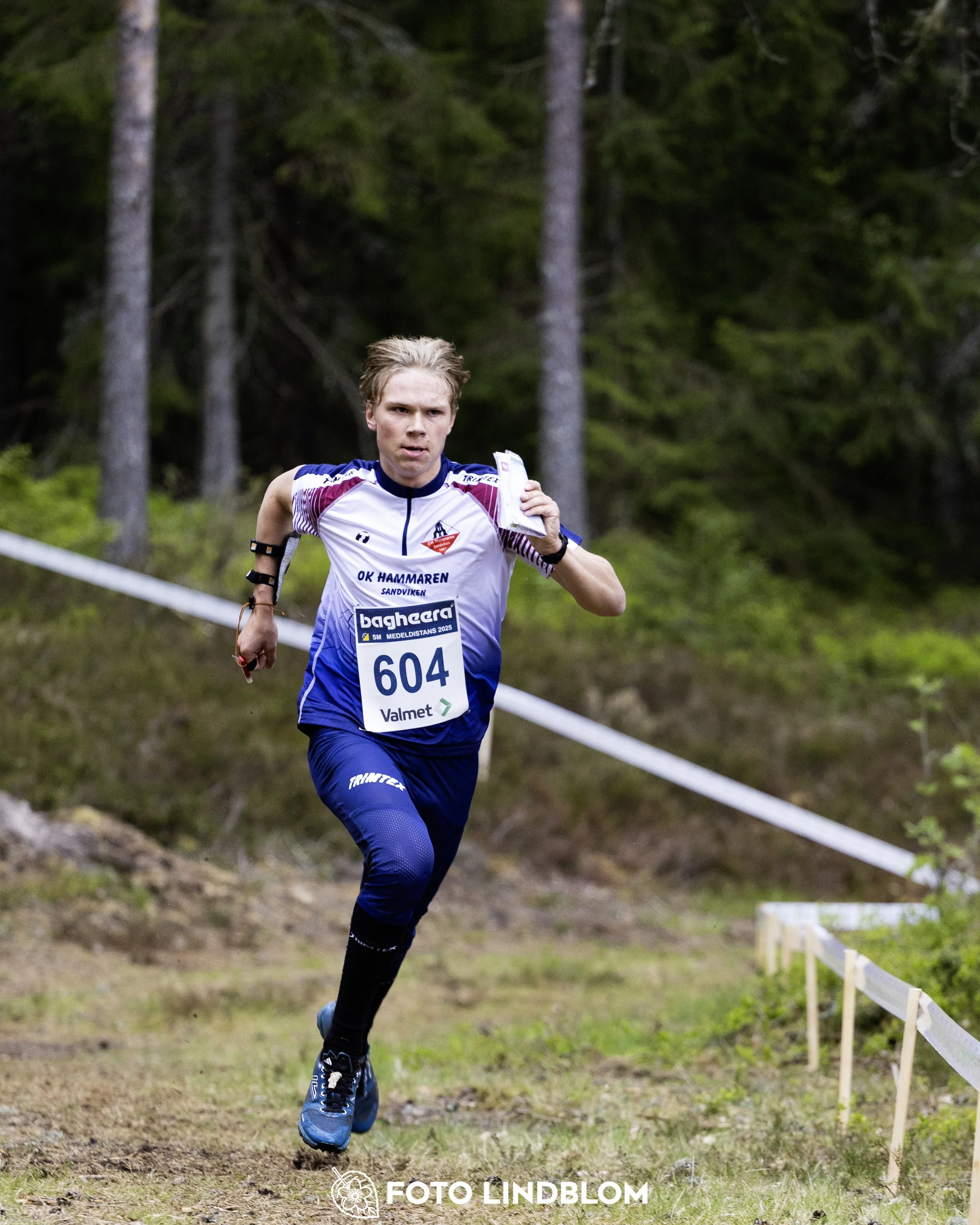 A picture from the Swedish national championship in middle distance orienteering and Swedish league race