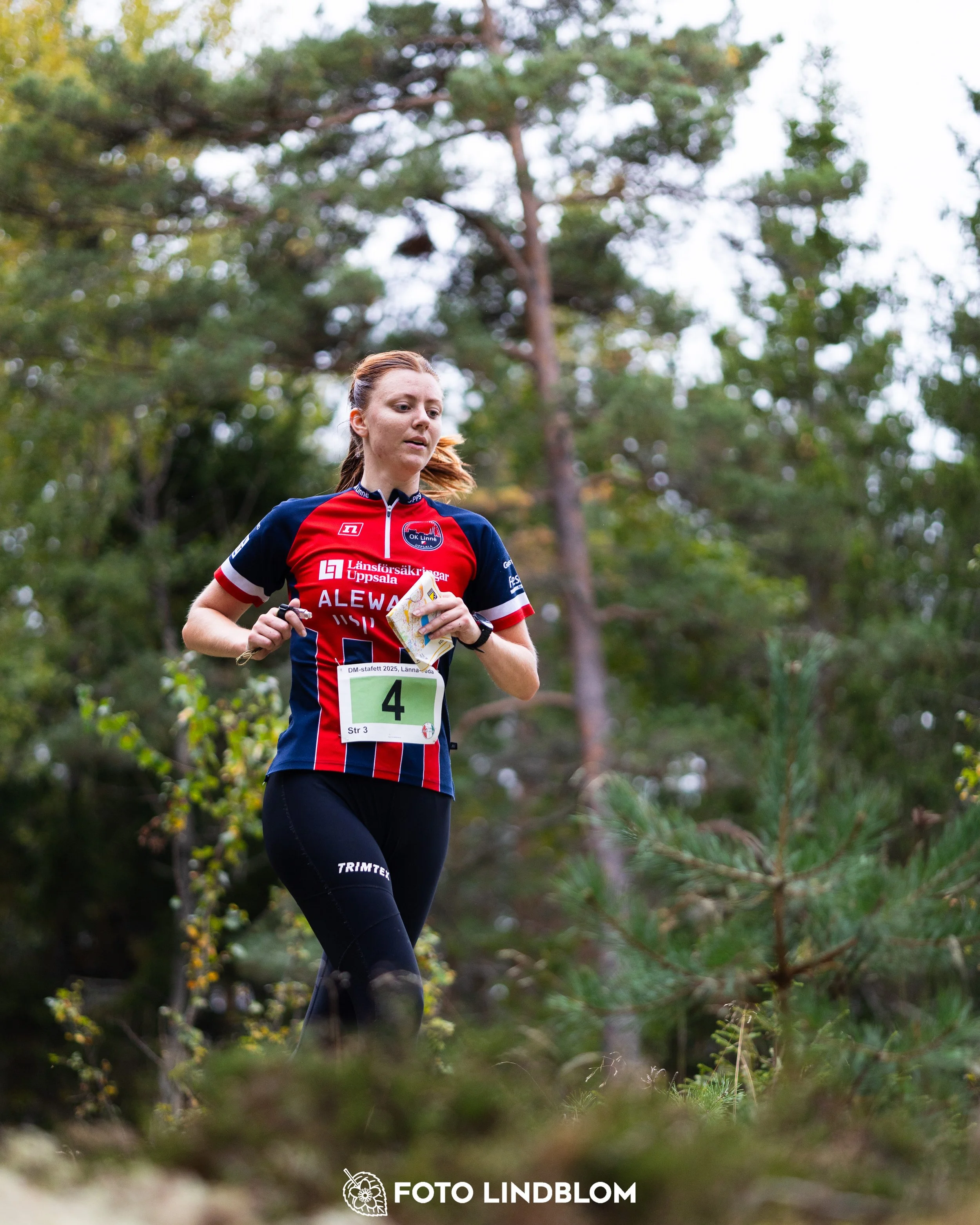 A picture from the Stockholm district championship in relay orienteering taken by Foto Lindblom