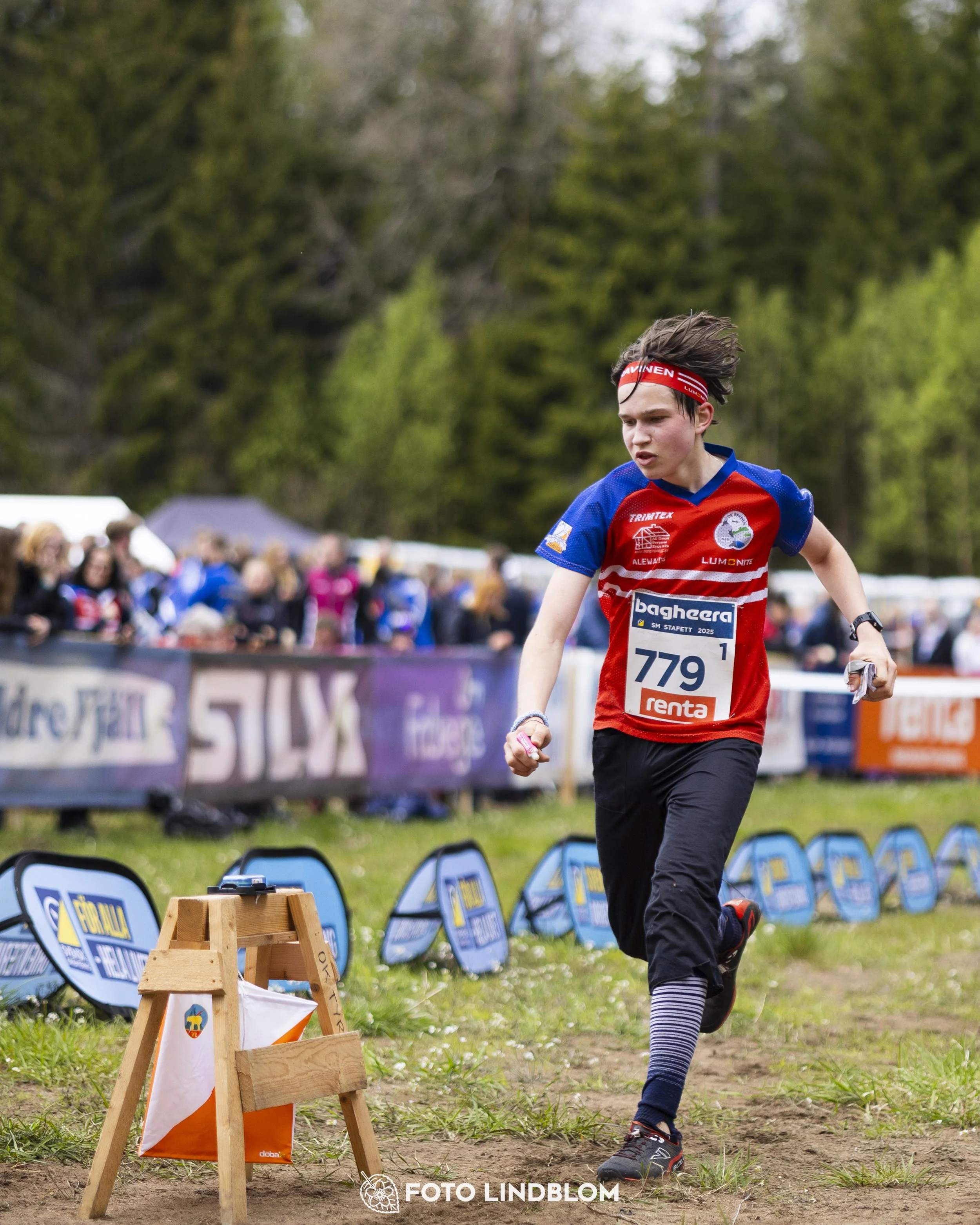 A picture from the Swedish national championship in relay orienteering