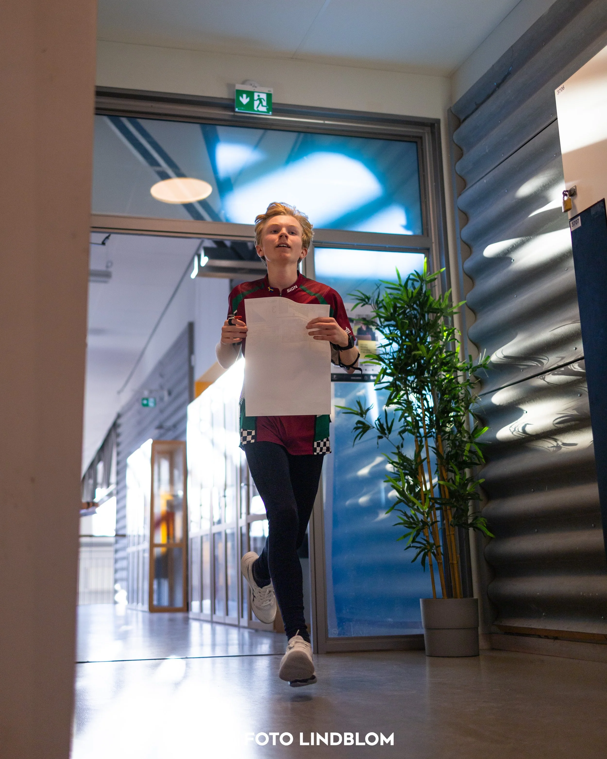 A picture from the indoor orienteering event TMOK Indoor taken by Foto Lindblom