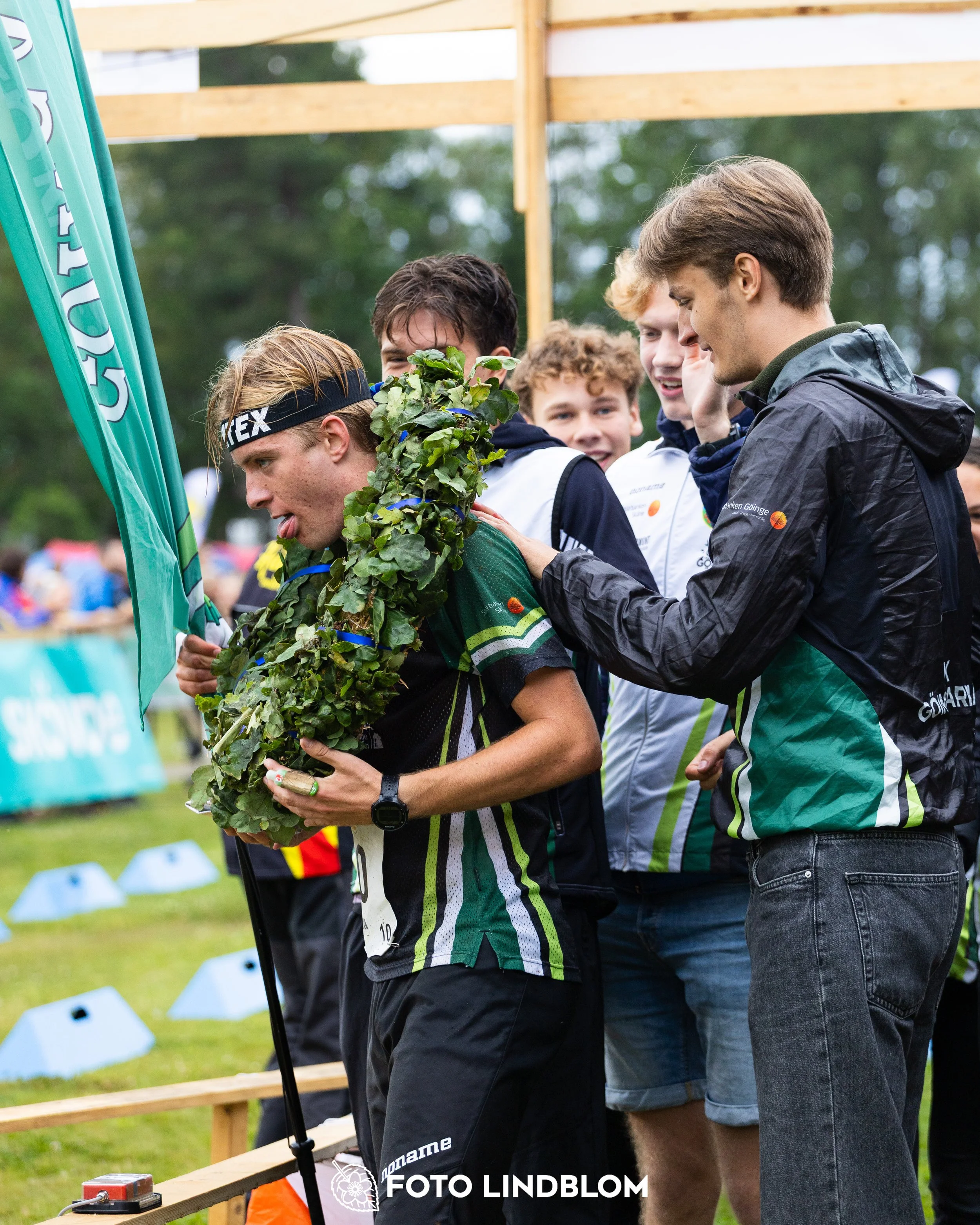 A picture from the youth 10 mila orienteering competition taken by Foto Lindblom