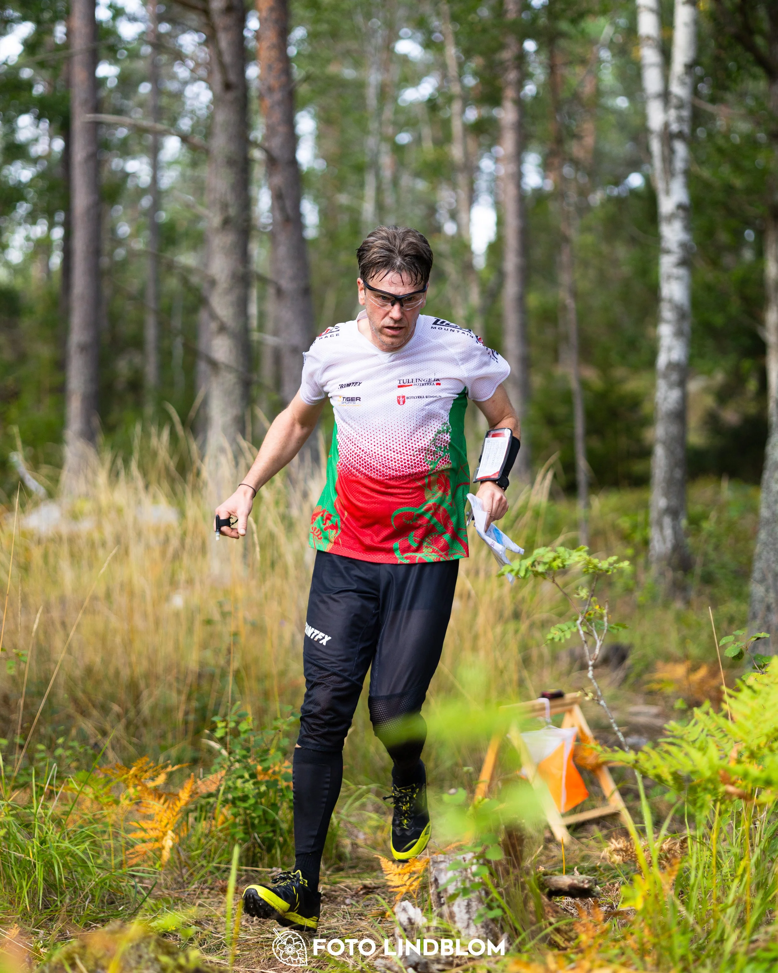 A picture from the Stockholm district championship in middle distance orienteering taken by Foto Lindblom