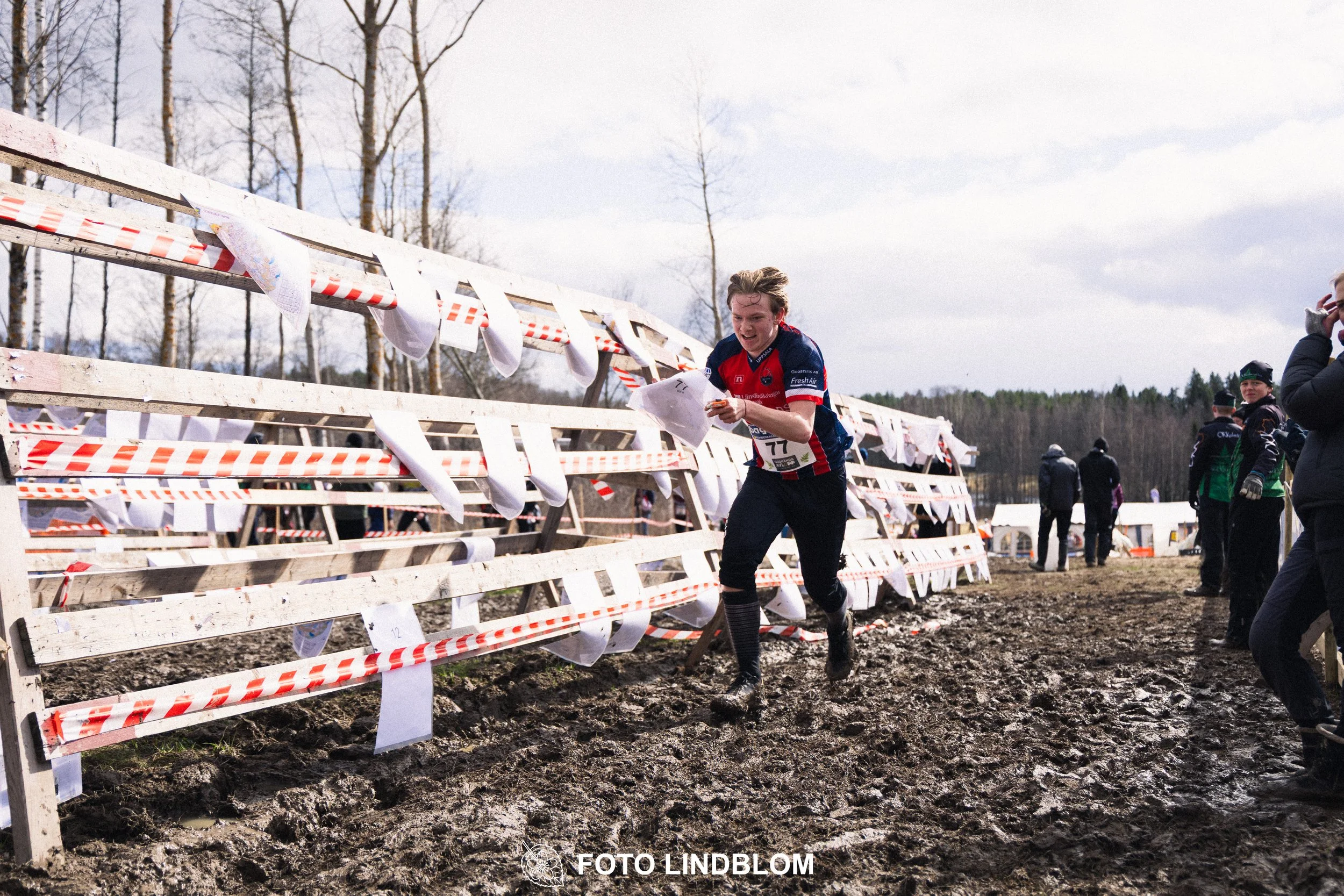 A photo from Kolmårdskavlen during the Swedish relay league 2026, captured by Foto Lindblom.