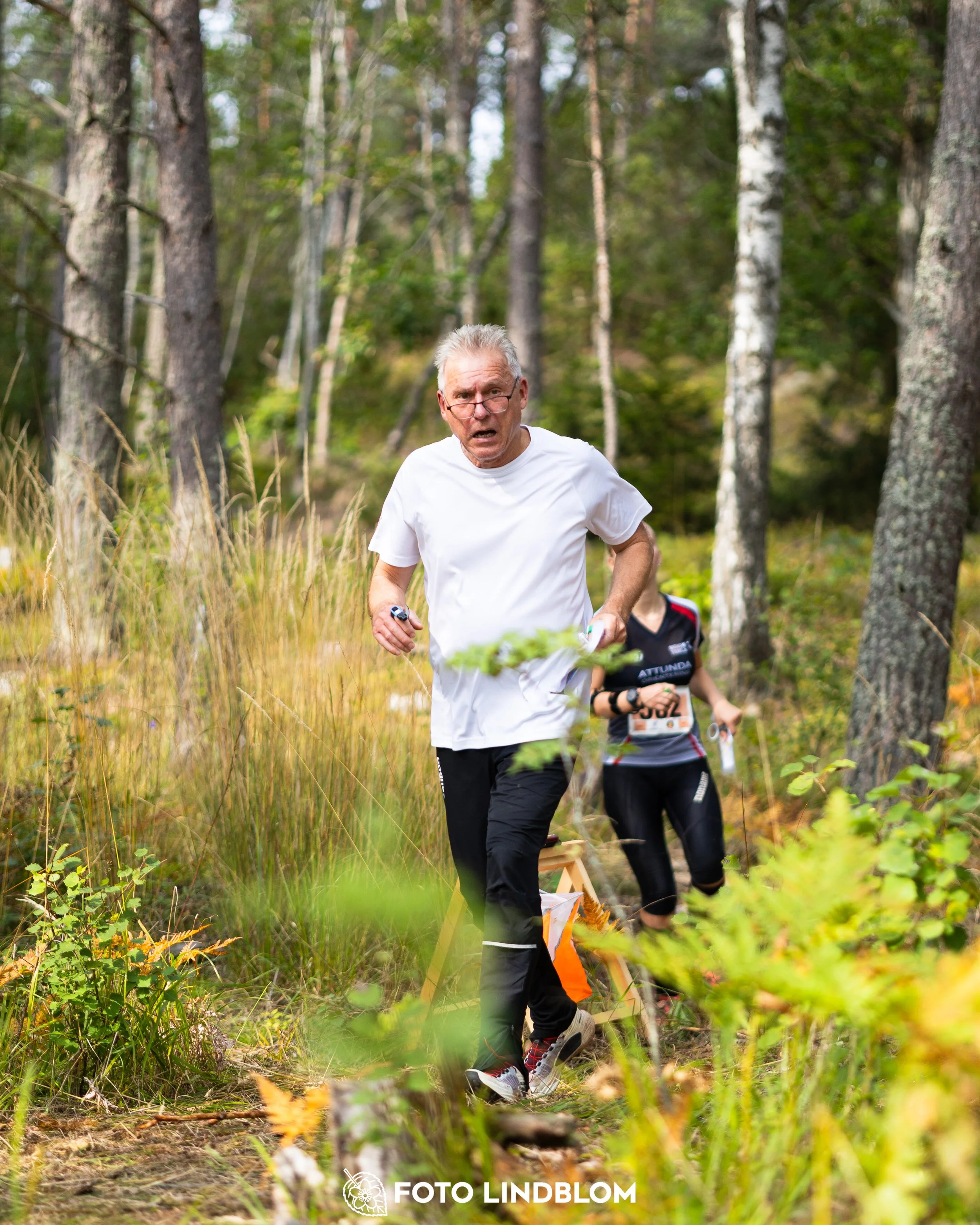 A picture from the Stockholm district championship in middle distance orienteering taken by Foto Lindblom