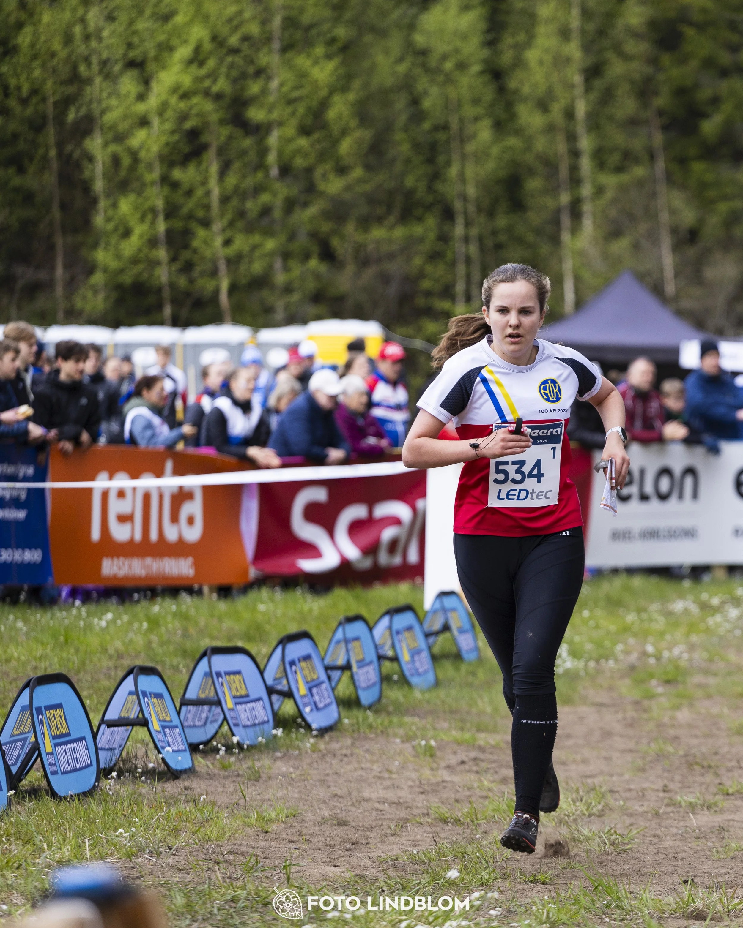 A picture from the Swedish national championship in relay orienteering