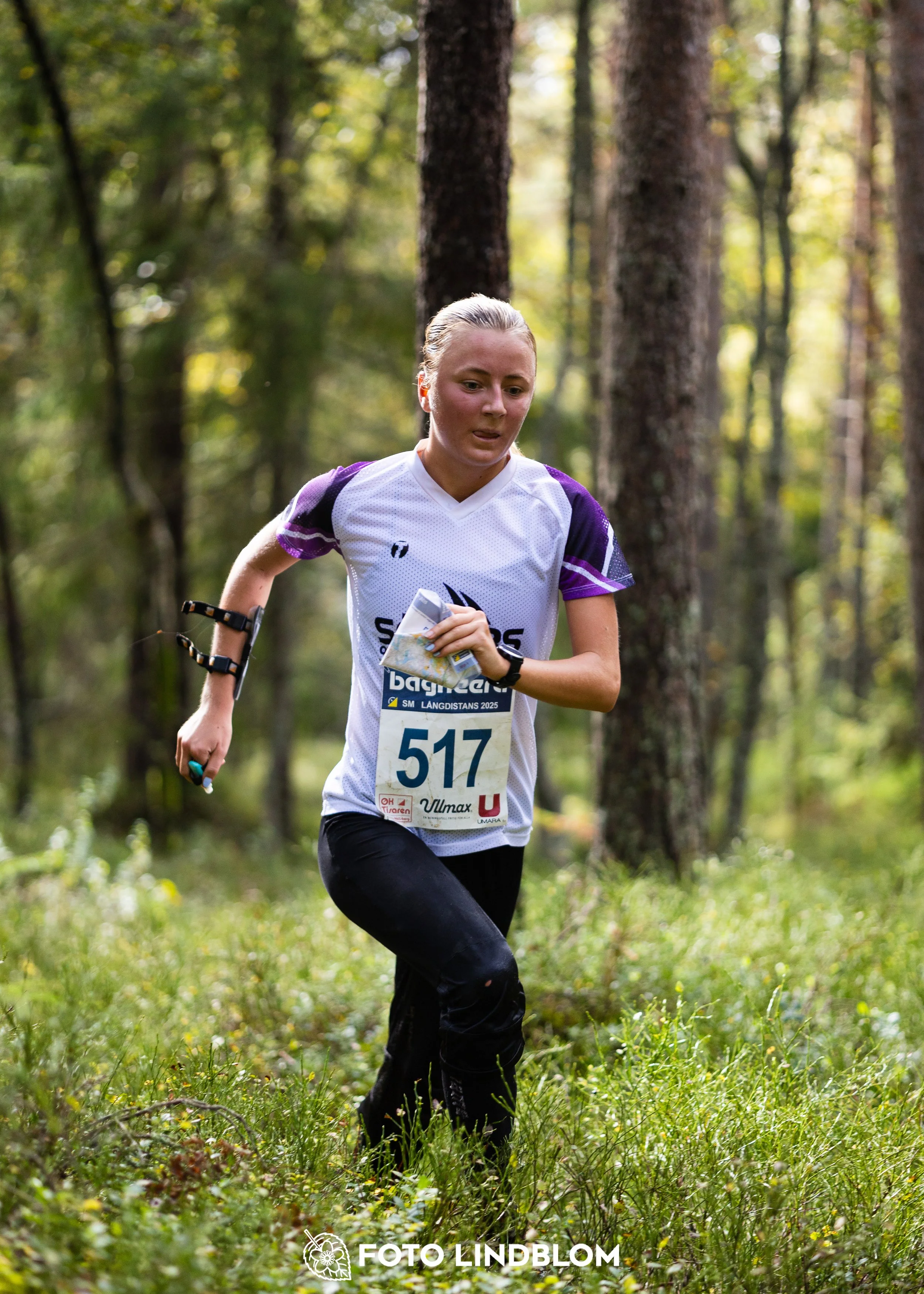 A picture from the Swedish national championship in long distance orienteering and Swedish league race taken by Foto Lindblom