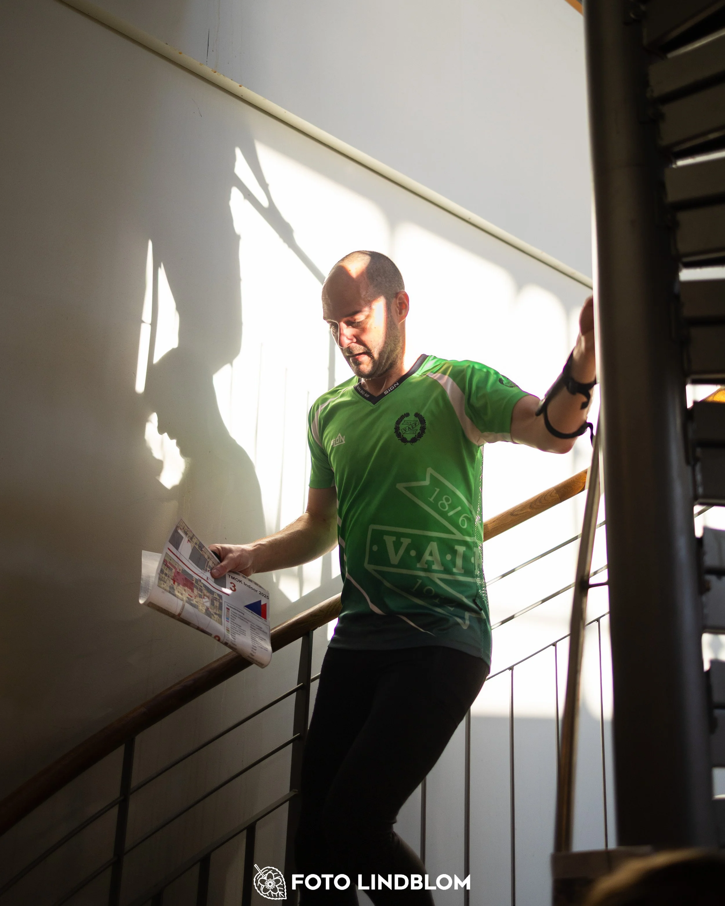 A picture from the indoor orienteering event TMOK Indoor taken by Foto Lindblom