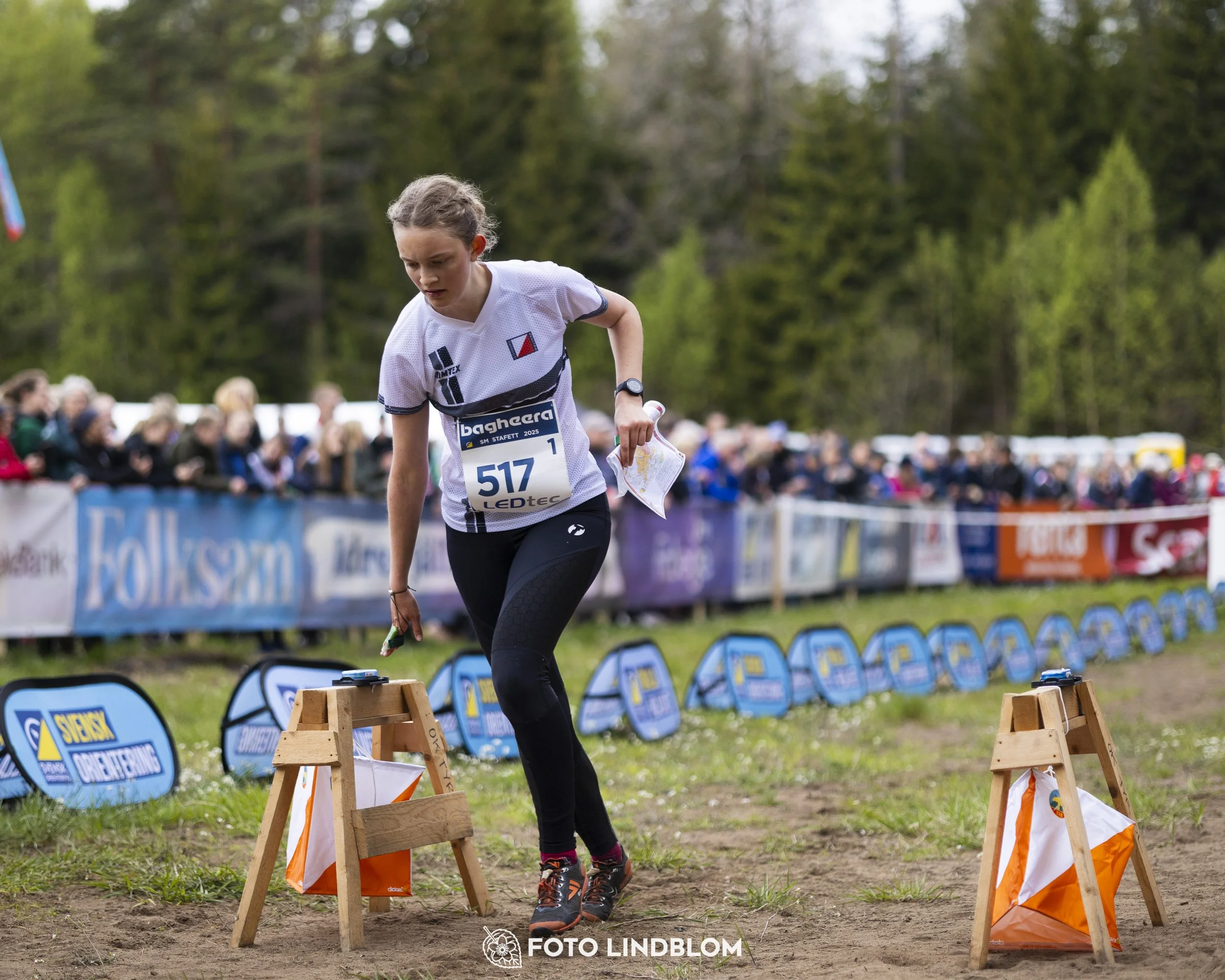 A picture from the Swedish national championship in relay orienteering