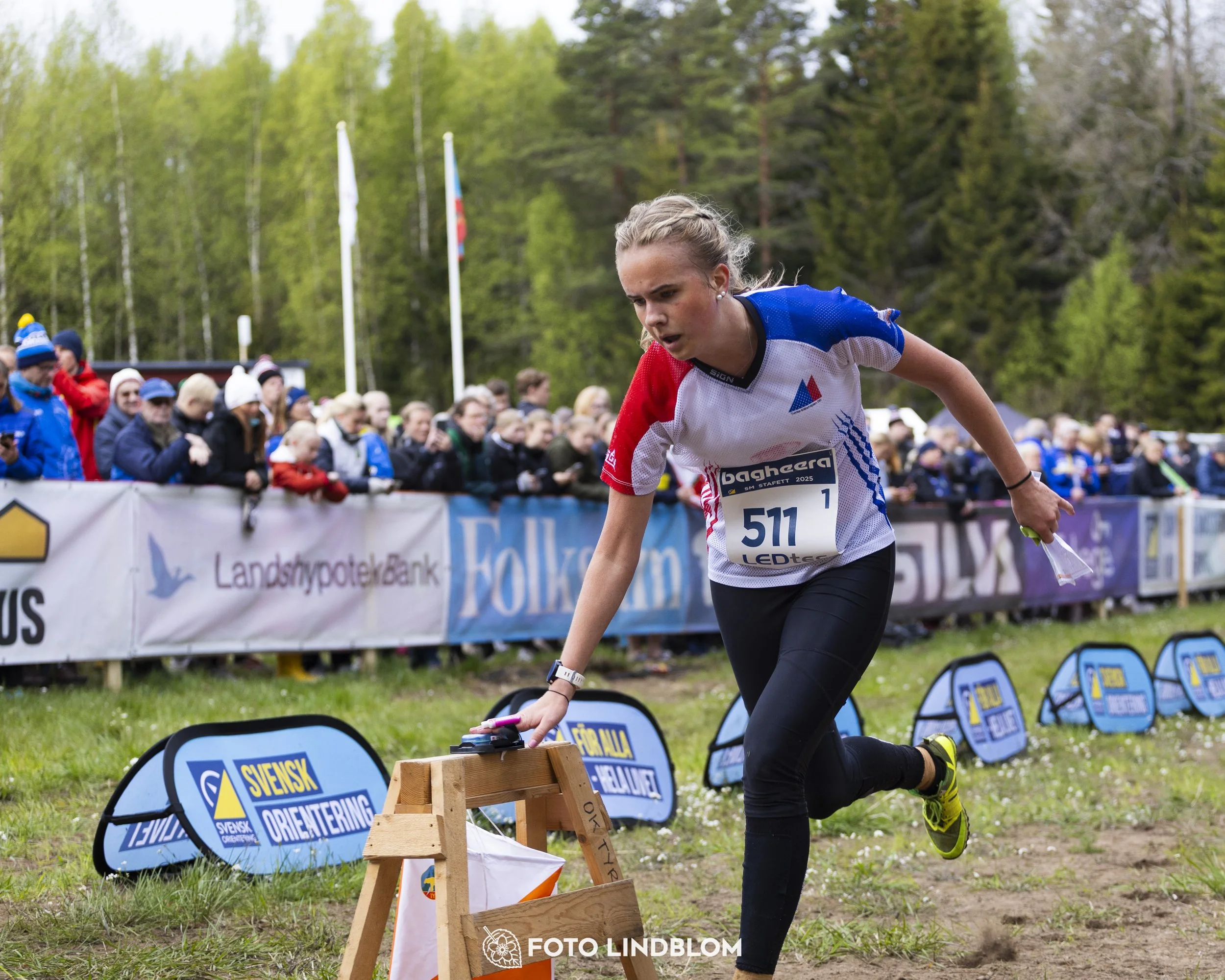 A picture from the Swedish national championship in relay orienteering