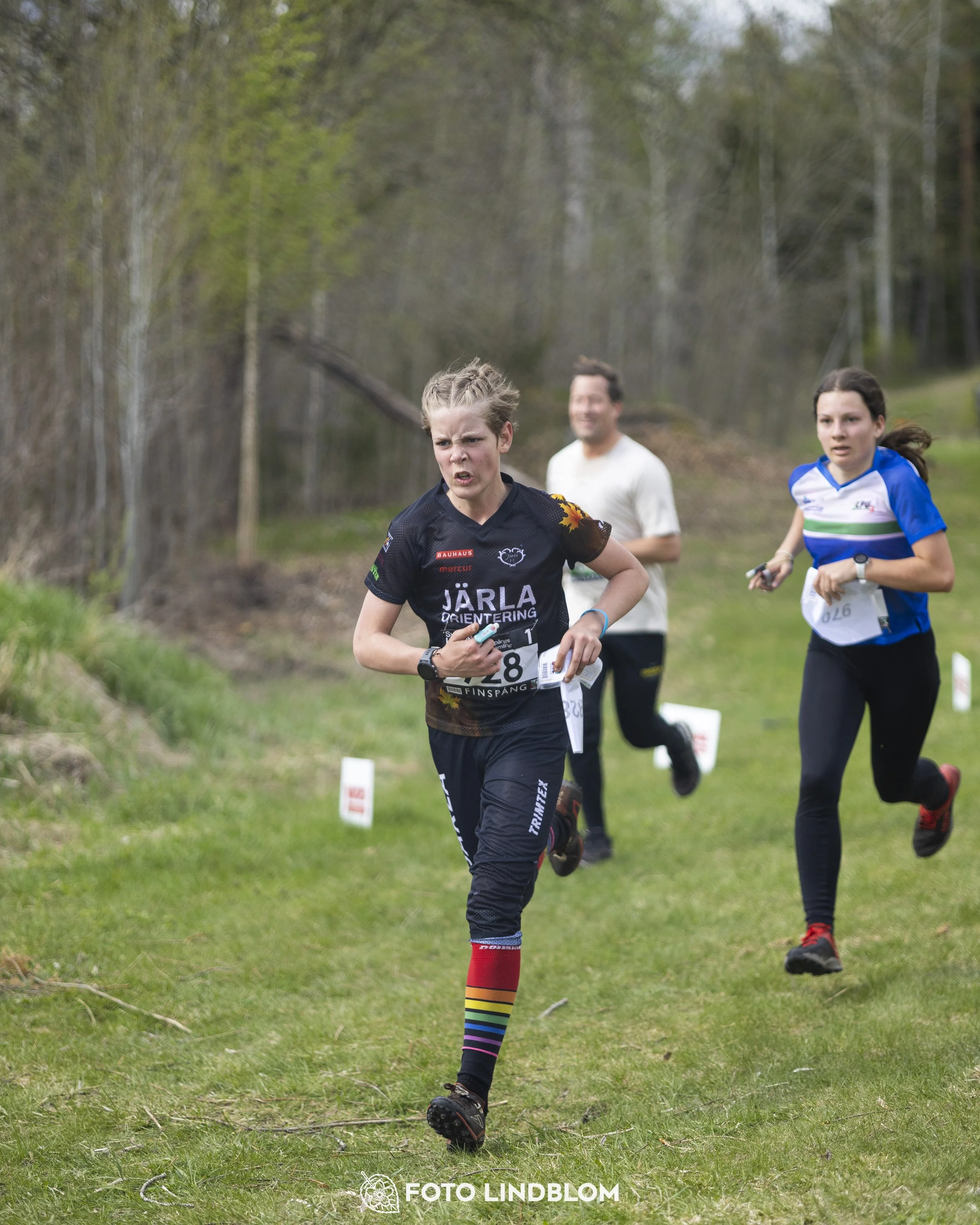 A picture from the youth relay at 10-Mila orienteering competition