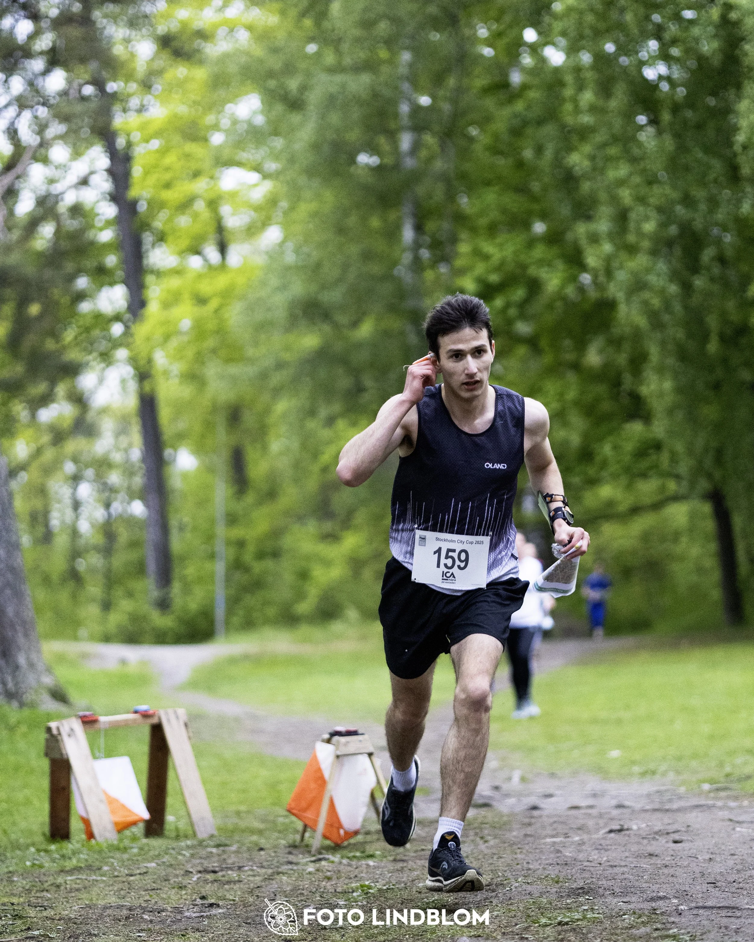 A picture from the secund stage of the Stockholm City Cup sprint orienteering competition
