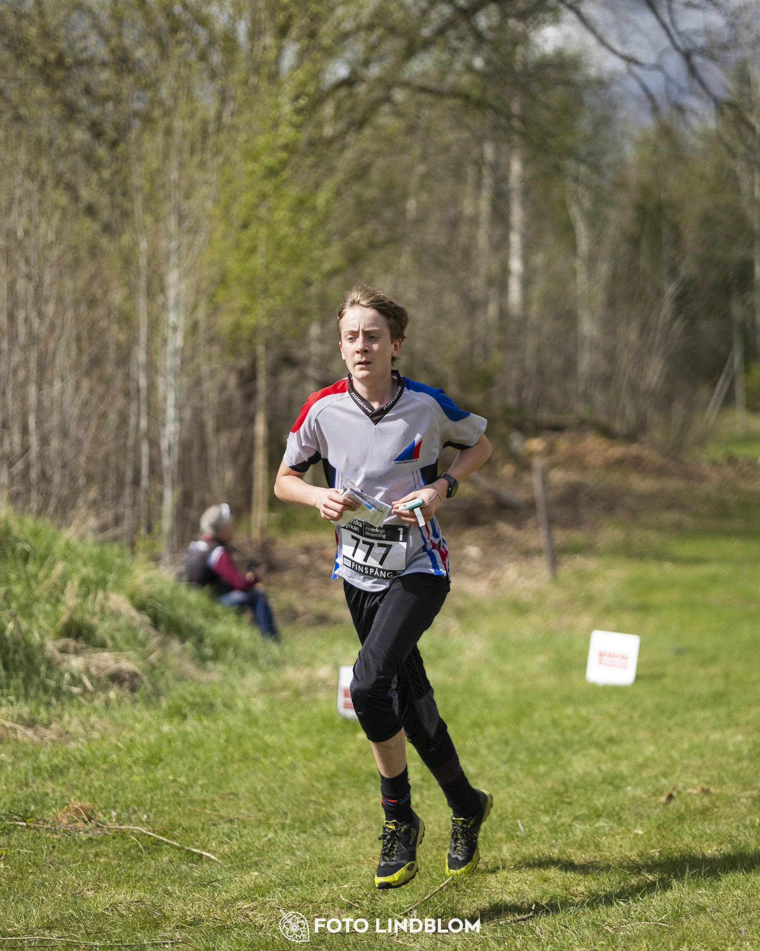 A picture from the youth relay at 10-Mila orienteering competition