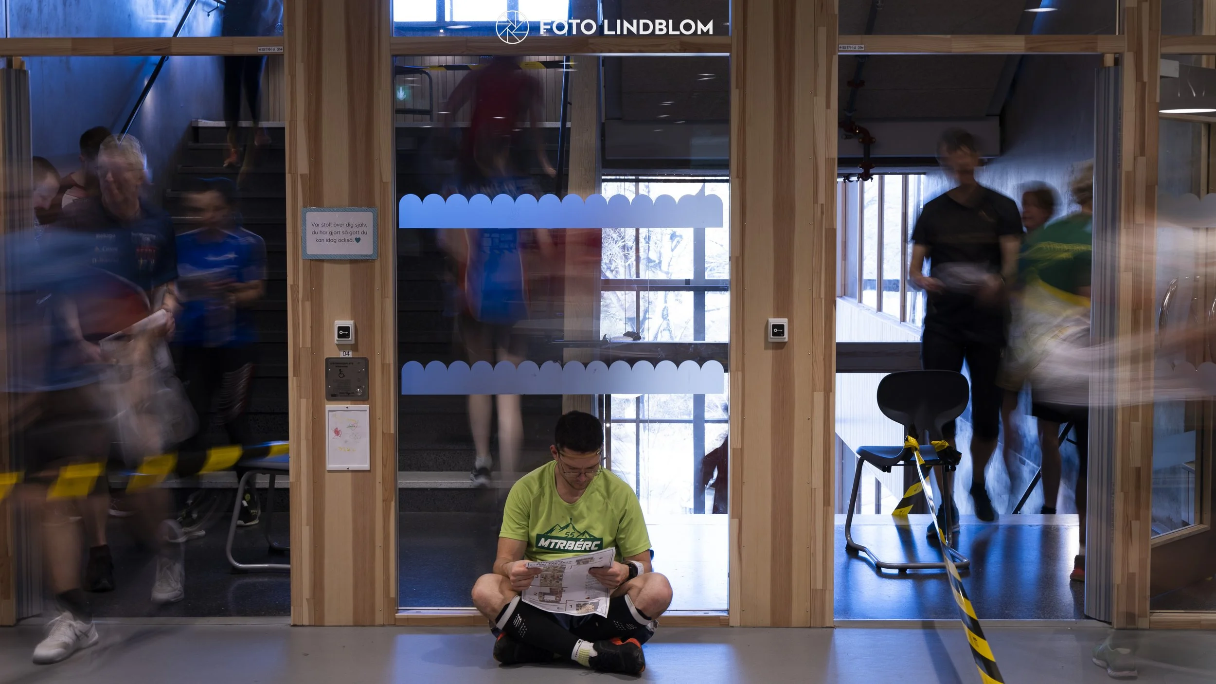 A picture from the orienteering indoor competition "Stockholm Indoor Cup"