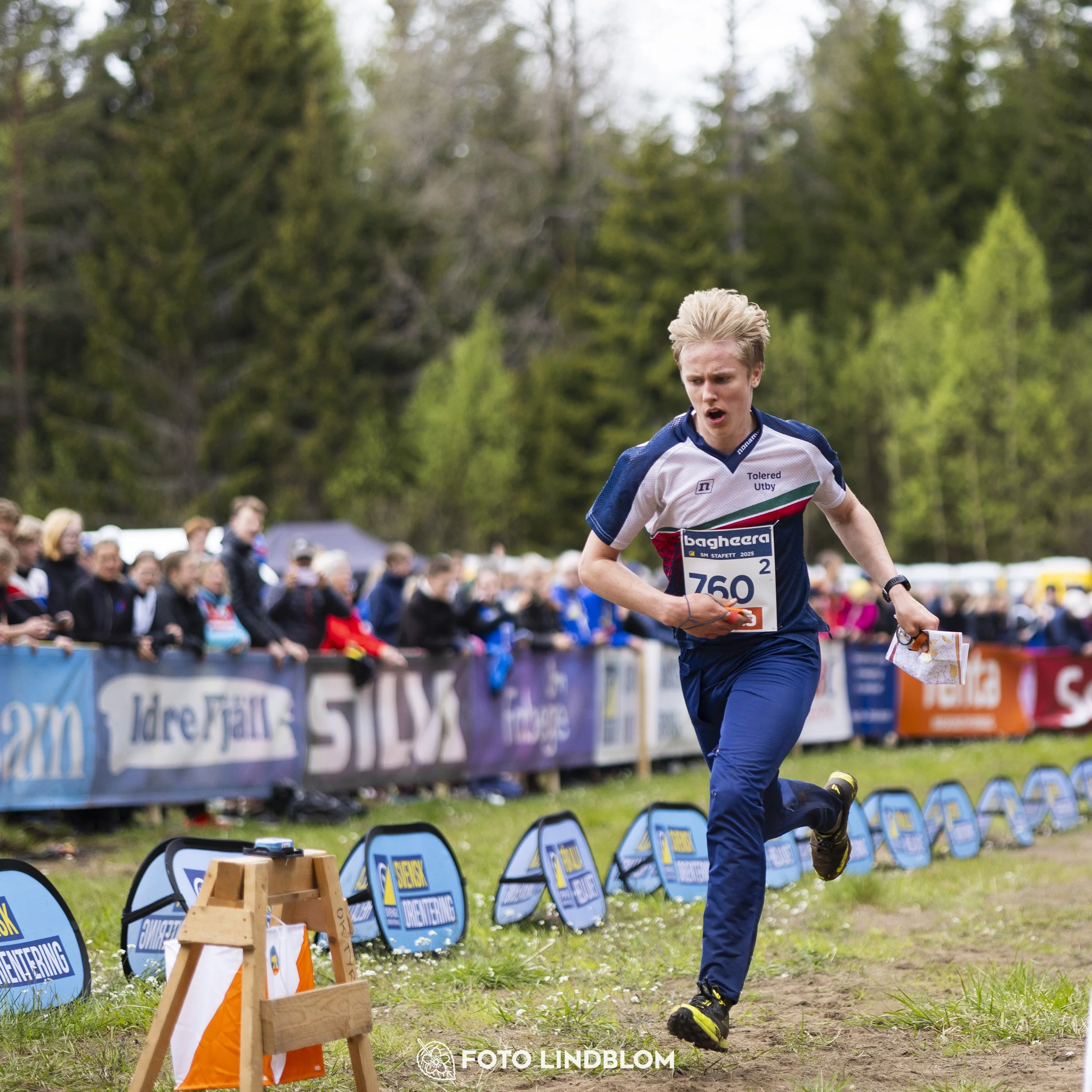 A picture from the Swedish national championship in relay orienteering