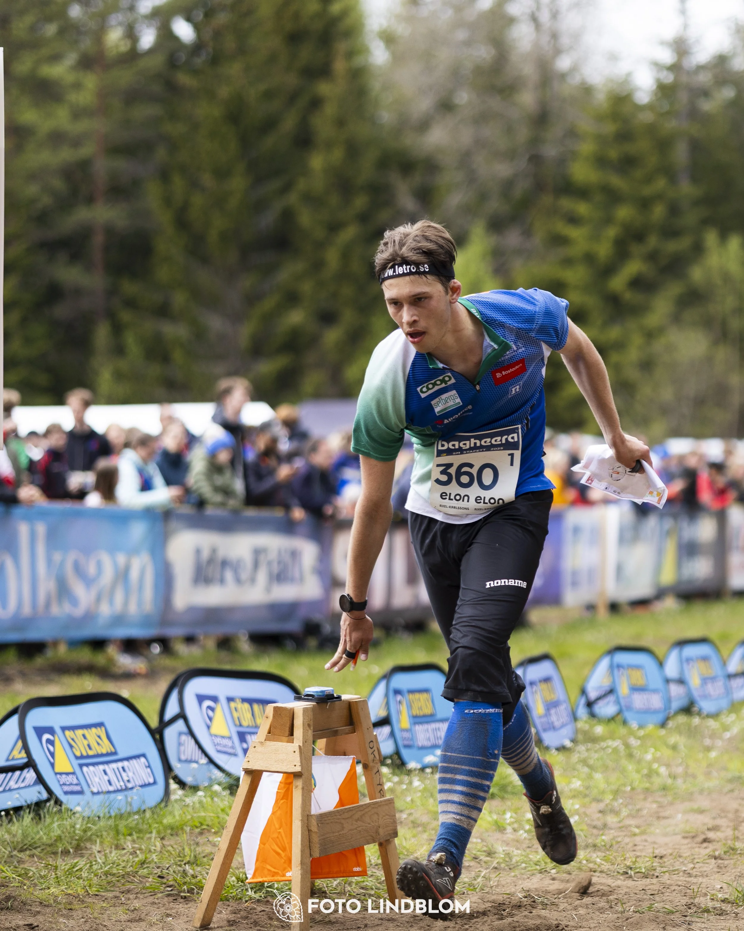 A picture from the Swedish national championship in relay orienteering