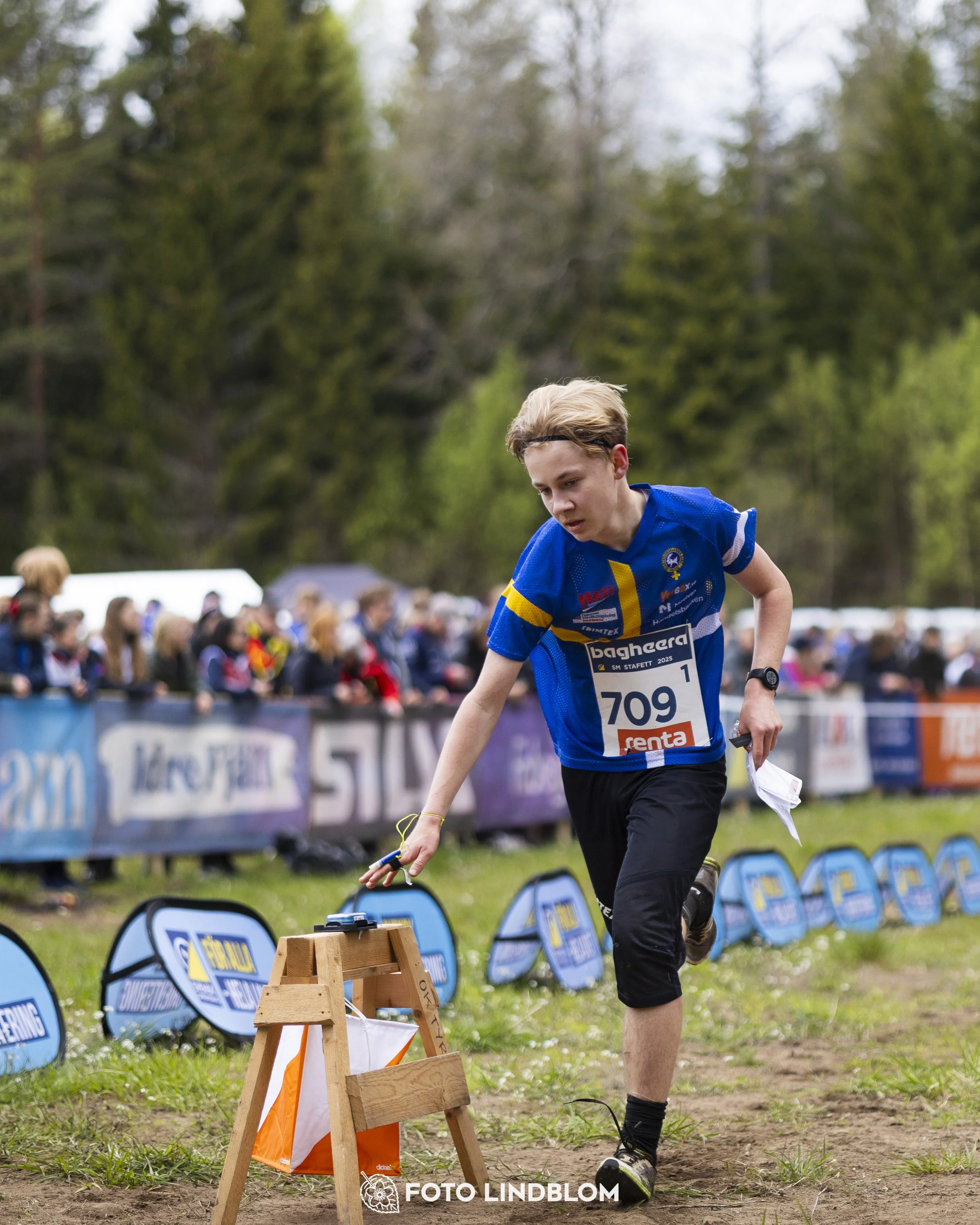 A picture from the Swedish national championship in relay orienteering