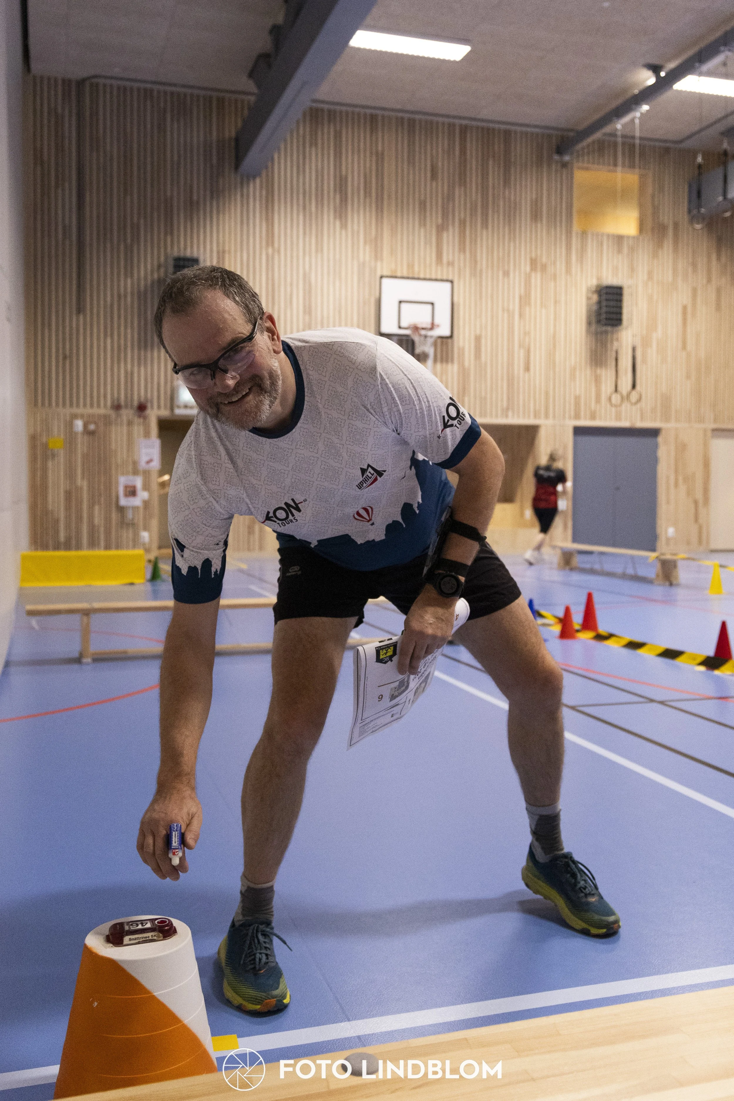 A picture from the orienteering indoor competition "Stockholm Indoor Cup"