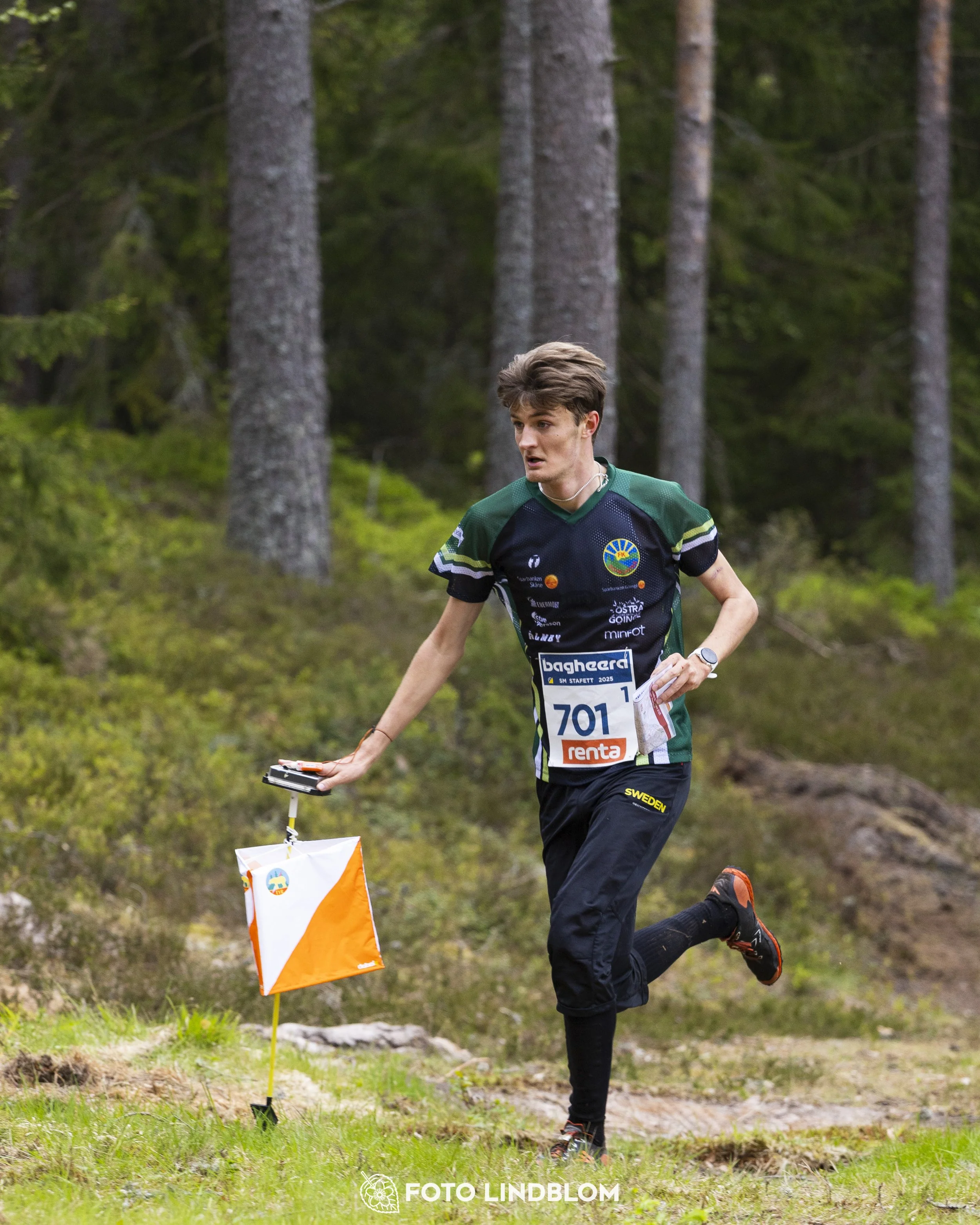 A picture from the Swedish national championship in relay orienteering