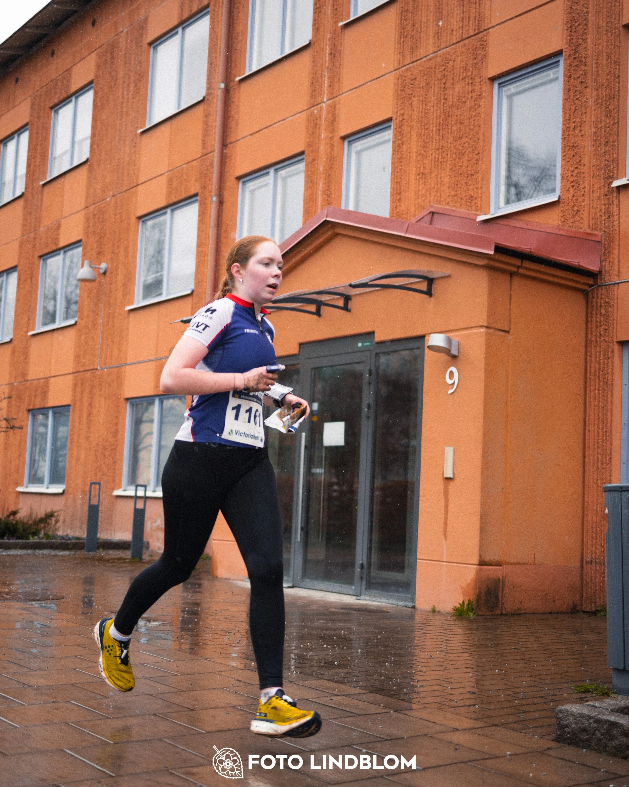 A photo from the Swedish League orienteering competition in spring 2026 in Stockholm, captured by Foto Lindblom.