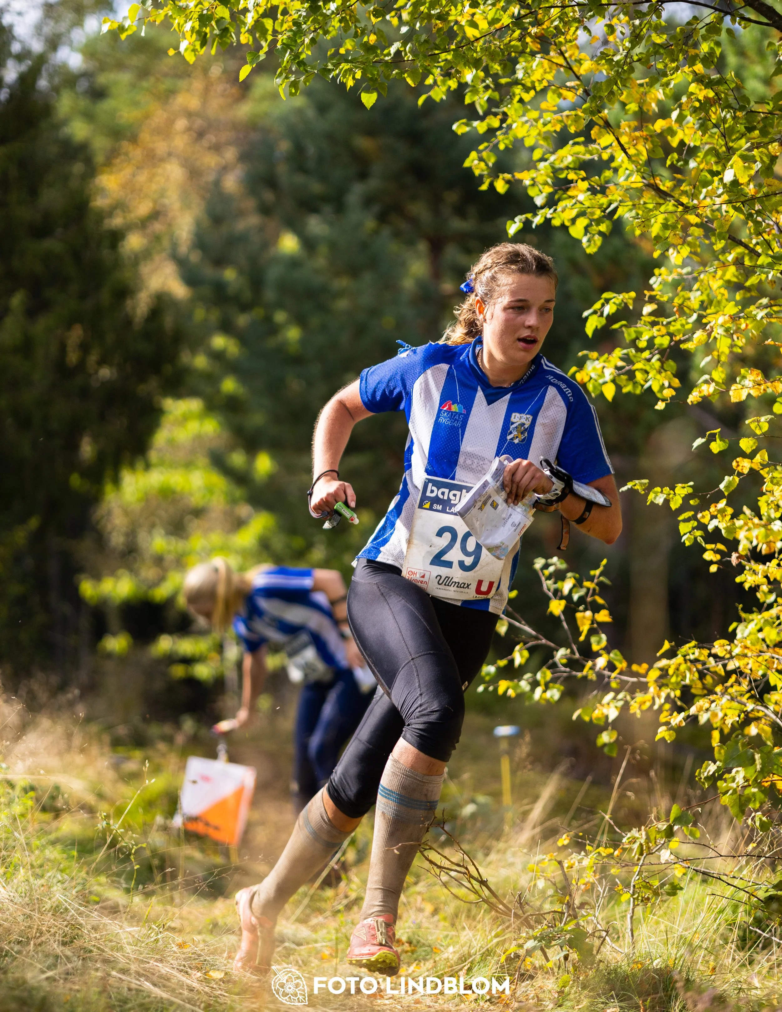 A picture from the Swedish national championship in long distance orienteering and Swedish league race taken by Foto Lindblom
